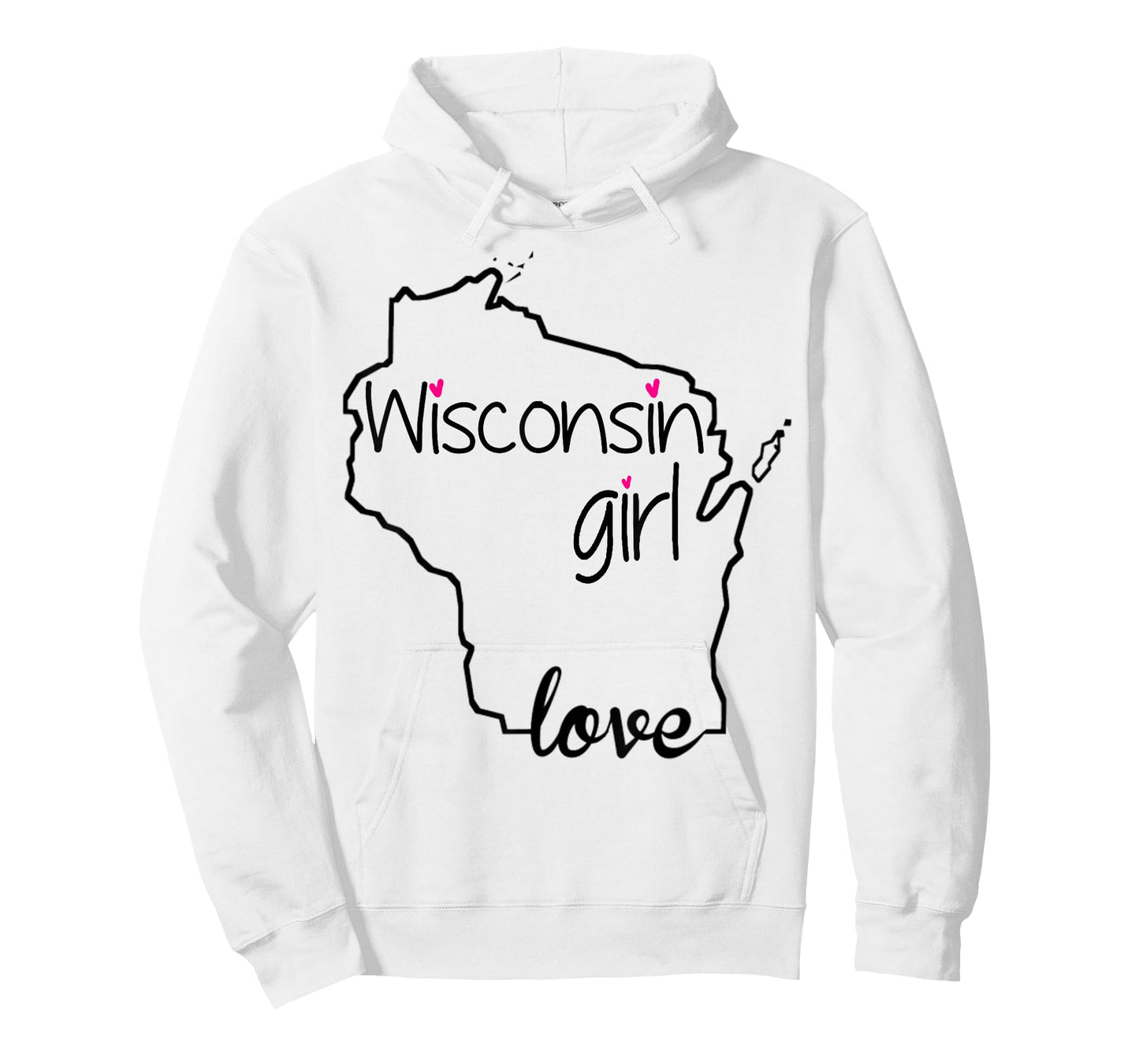 Wisconsin Girl Tshirt I Love Wisconsin Home State Tee T-Shirt