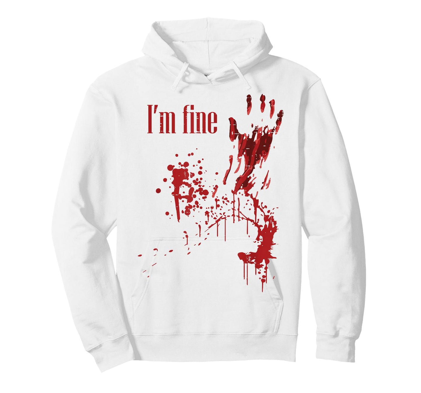 I'm Fine Bloody Funny Halloween Costume Men Women Kids T-Shirt