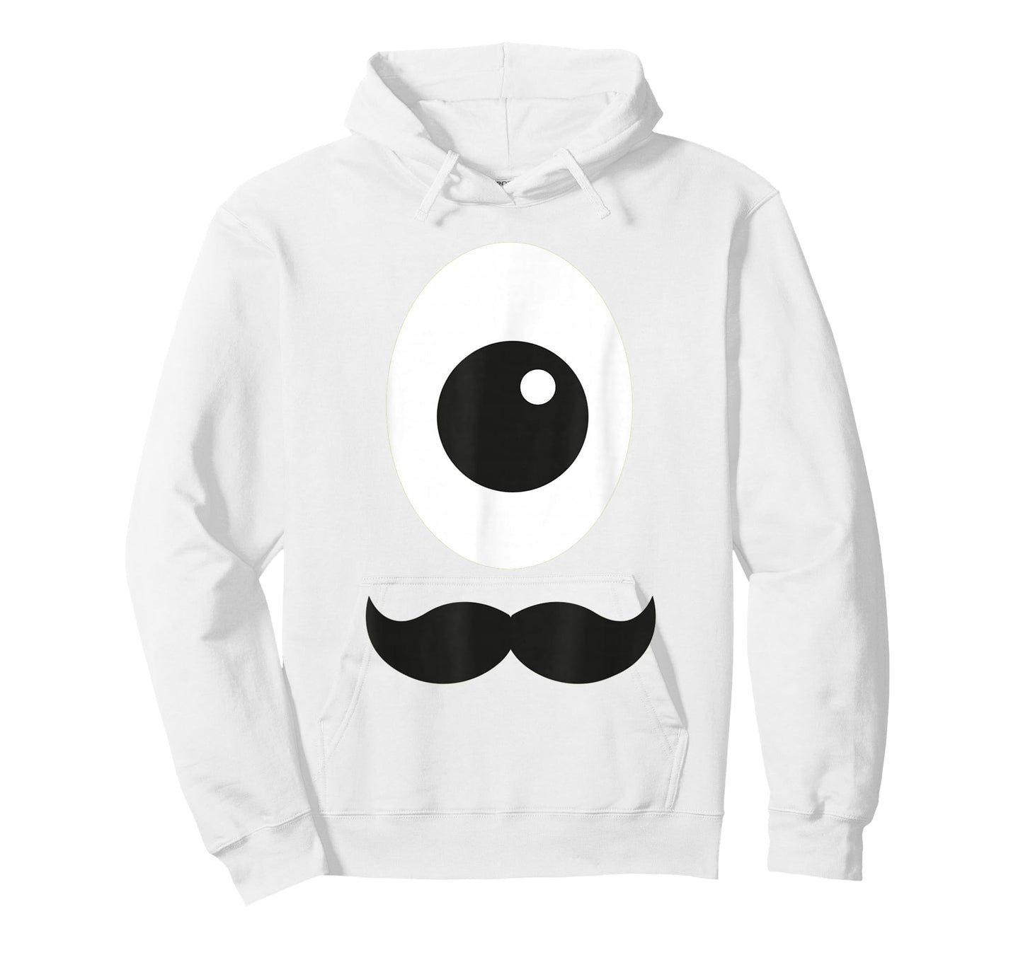 Giant Cyclops Eye and Mustache Monster Alien T-Shirt