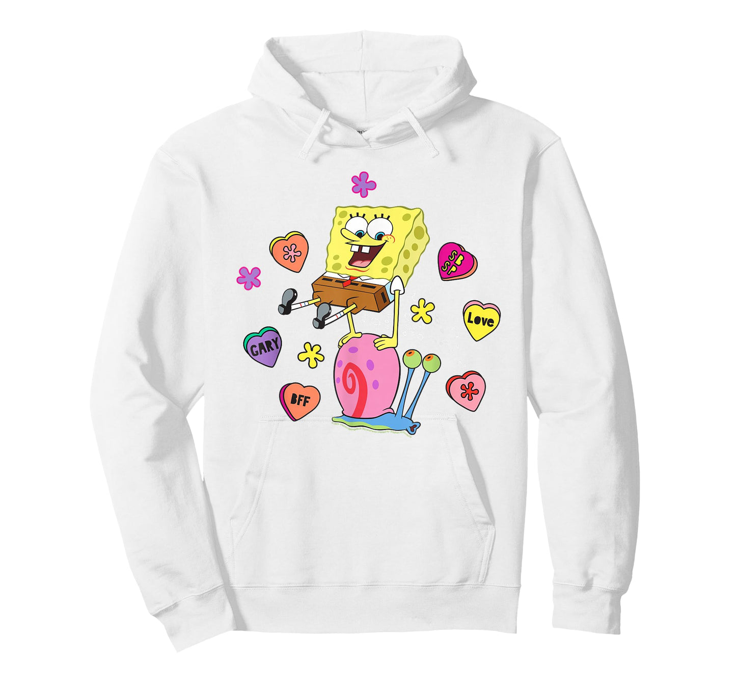 SpongeBob SquarePants And Gary BFF Valentine's Candy Hearts T-Shirt