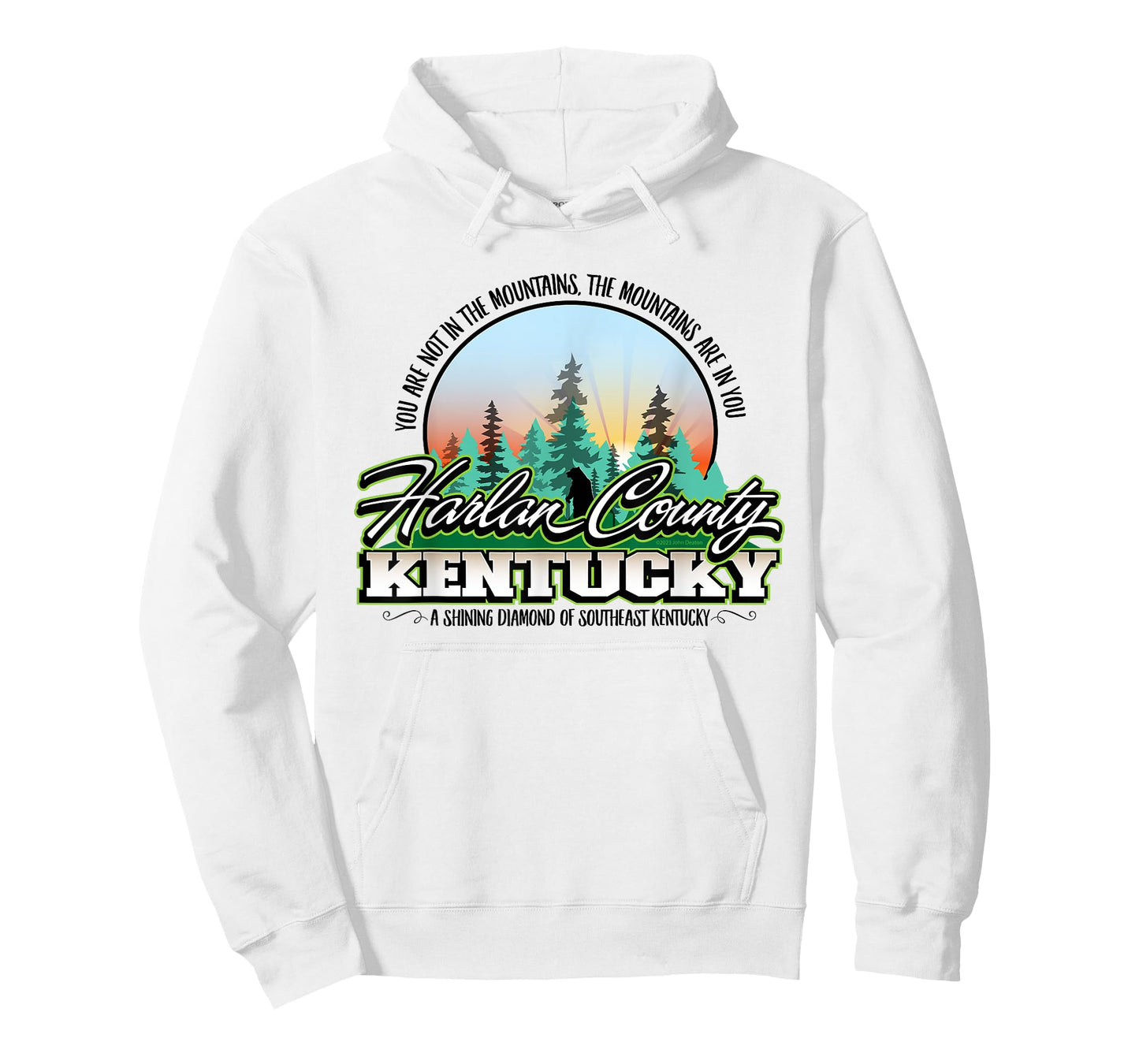 Harlan County Kentucky The Mountains Are In You Black Bear T-Shirt
