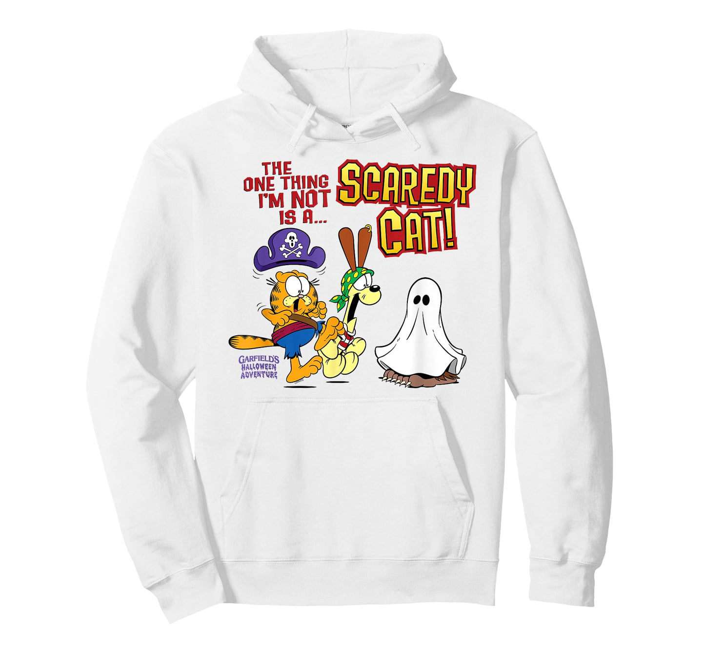 Garfield Not A Scaredy Cat! Halloween Cartoon Cat T-Shirt