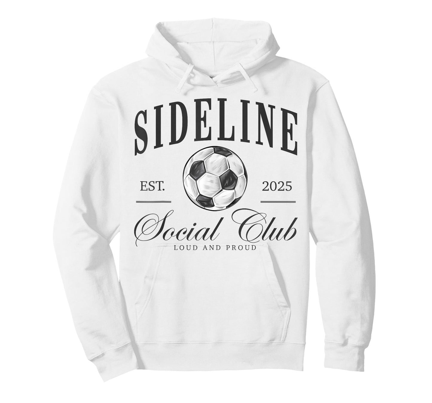 Women Sideline Social Club Soccer Mom Game Day Mothers Day T-Shirt