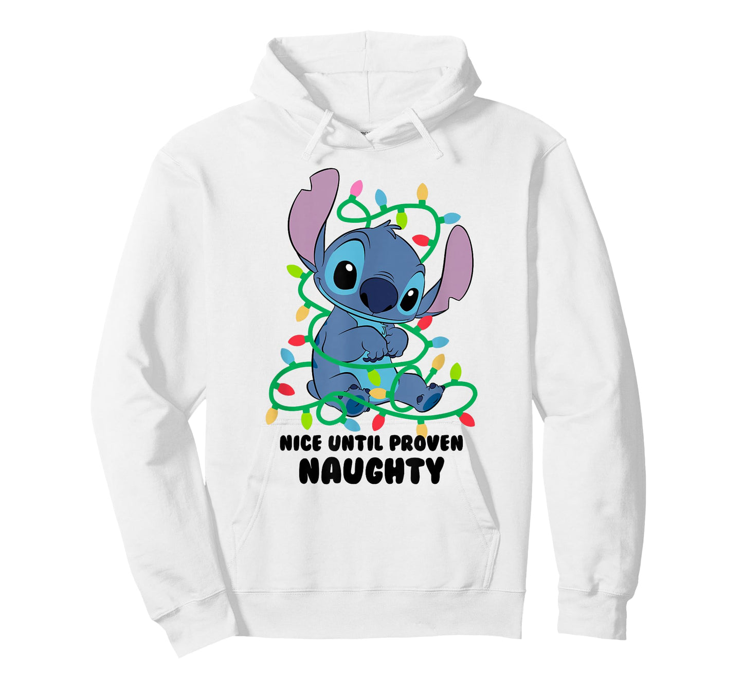 Disney Lilo & Stitch Christmas Nice Until Proven Naughty T-Shirt
