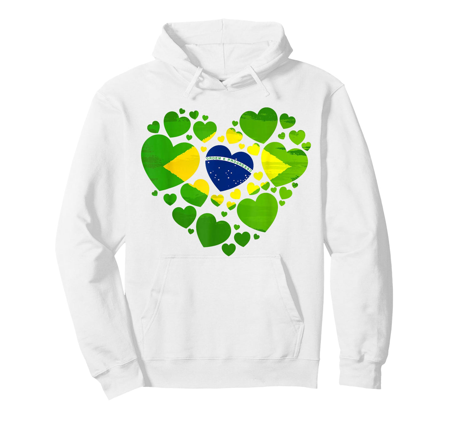 Brazilian Flag Heart Idea For Women & Brazil Flag Heritage T-Shirt
