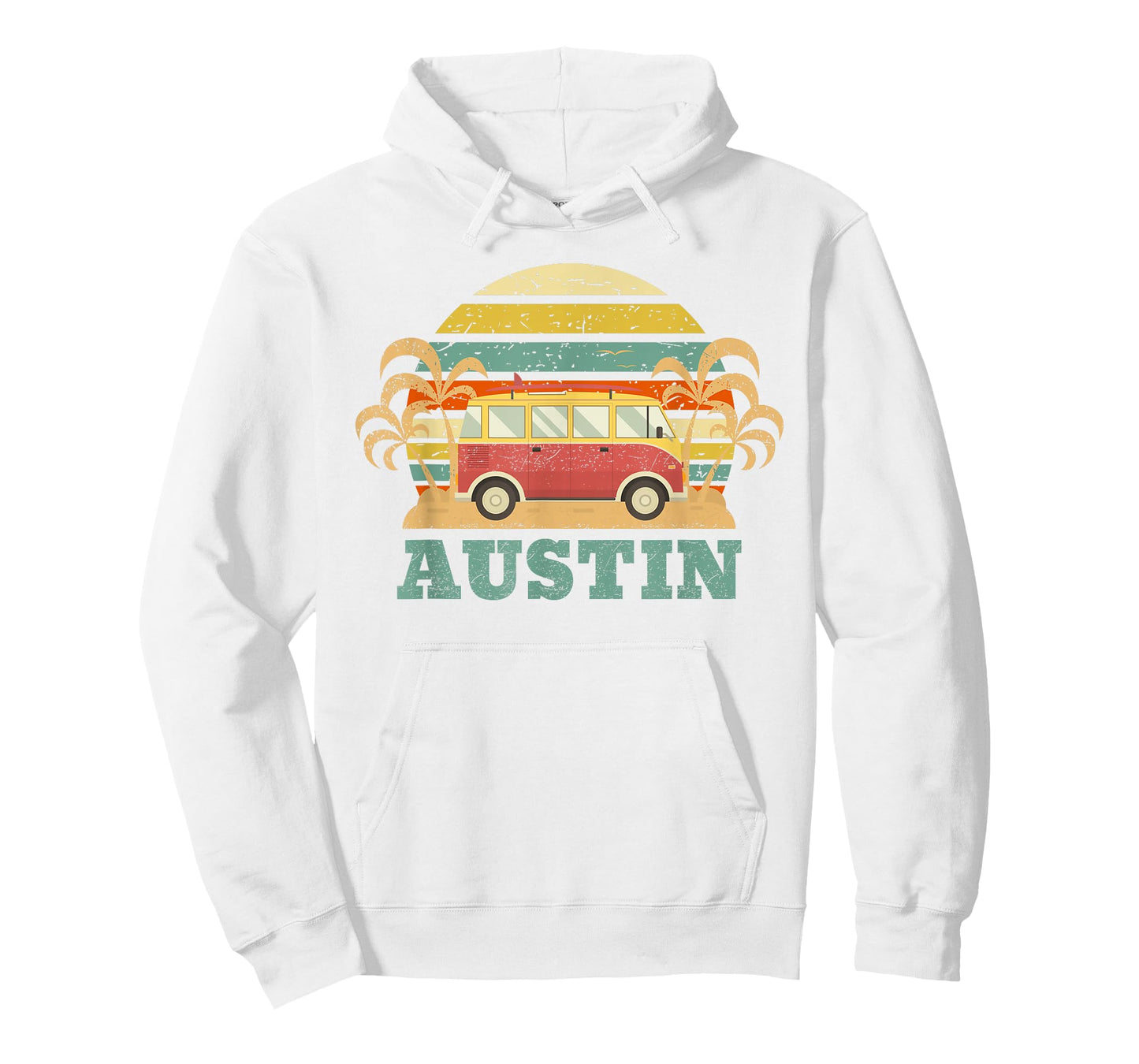 Vintage 60's 70's Austin TX T-Shirts Tee - Unisex Adult - Blue - Small - Short Sleeve - Crew Collar - Retro - T-Shirt