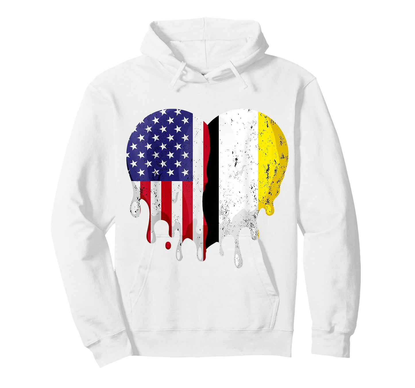 Garifuna American Patriot Grown Country Melting Heart T-Shirt