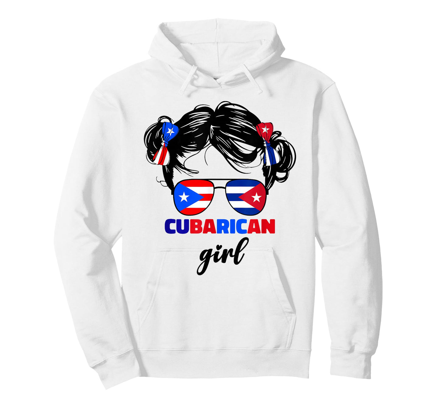 Half Cuban And Puerto Rican Rico Cuba Cubarican Kids Girl T-Shirt