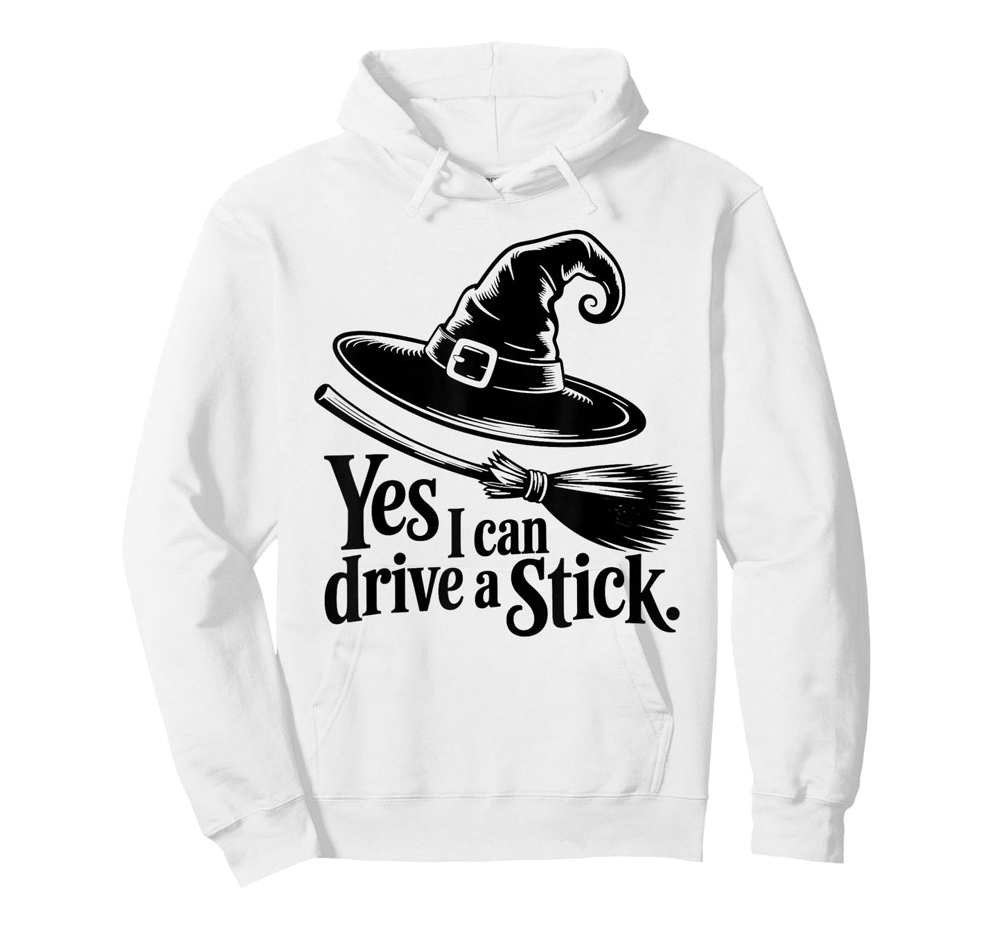 Yes, I Can Drive A Stick Halloween Costume Spooky Witch Cool T-Shirt