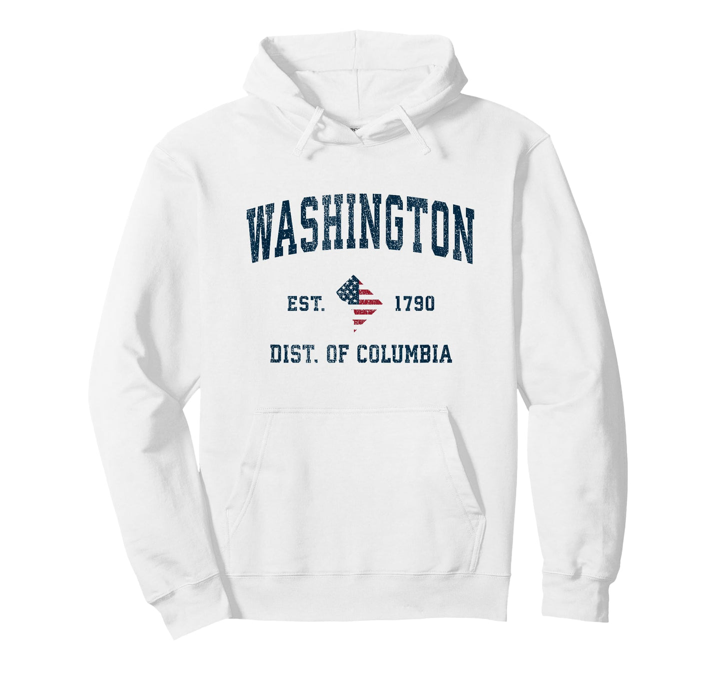 Washington DC Vintage American Flag USA Sports Design T-Shirt