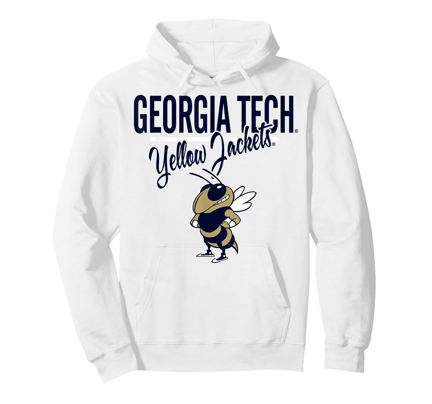 Georgia Tech Yellow Jackets Mascot Gray Officially Licensed T-Shirt