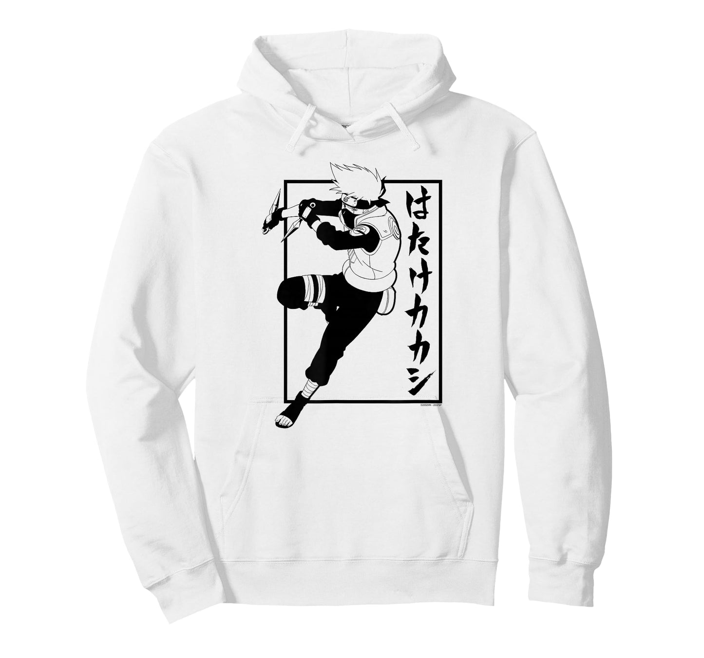 Naruto Shippuden Kakashi with Vertical Kanji Anime T-Shirt