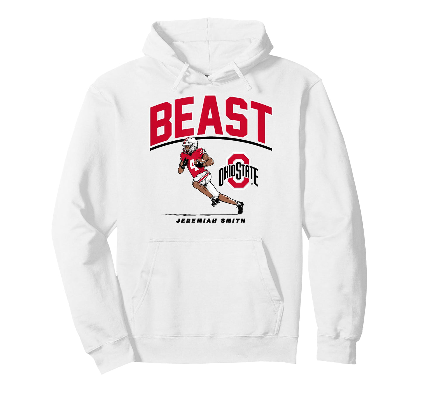 Jeremiah Smith - Beast (Gray) - Ohio State Football T-Shirt