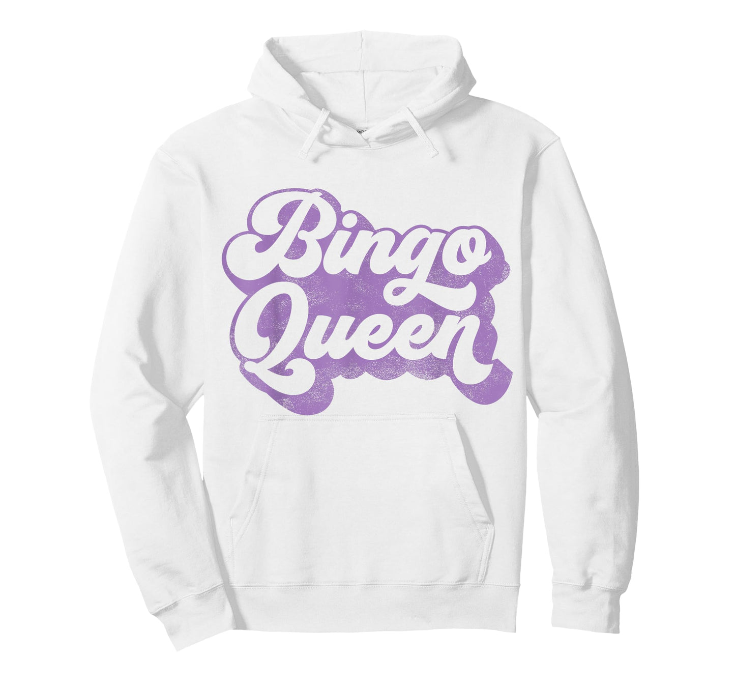 Bingo Queen T-Shirt for Callers or Players in Purple T-Shirt