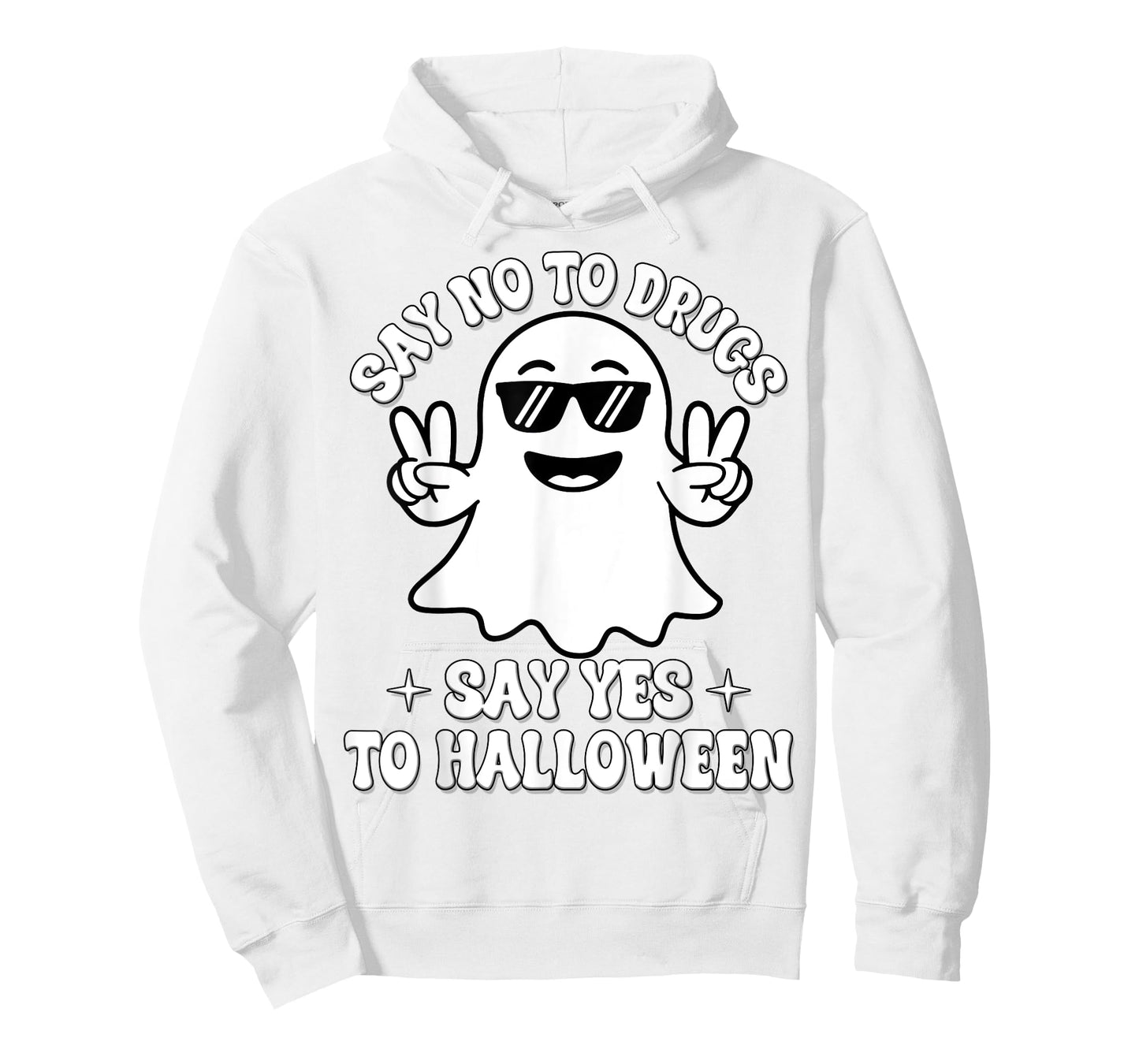 Say Not Drug-Free Say Yes To Halloween Red Ribbon Week Ghost T-Shirt