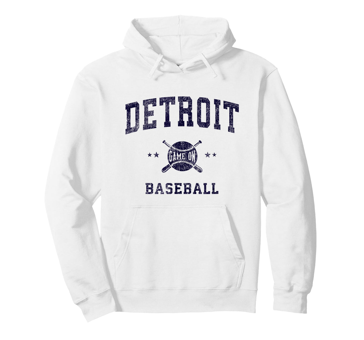 Detroit Vintage Baseball Throwback Retro Design T-Shirt