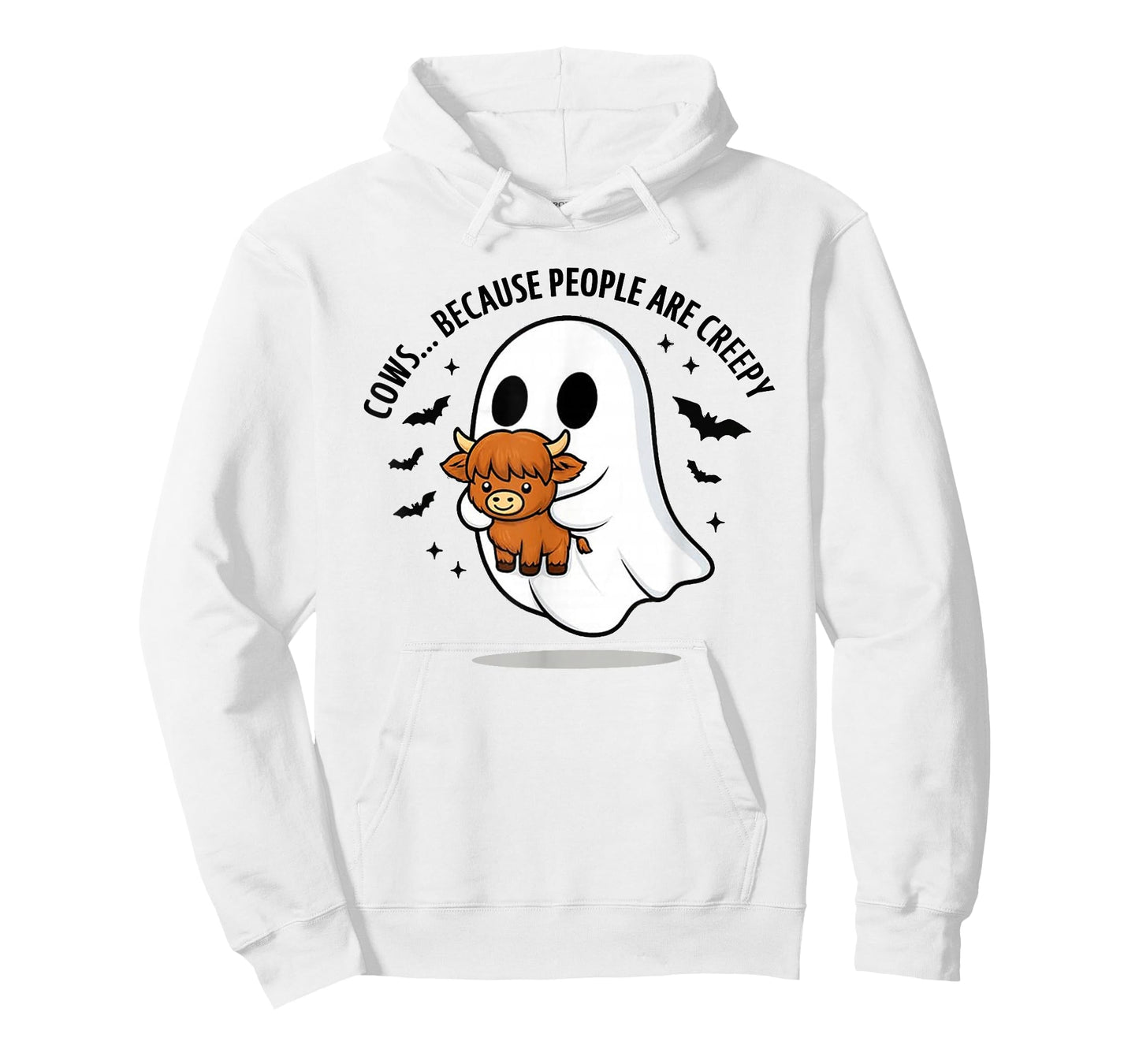Halloween Cow Cute Ghost Cows Because People are Creepy T-Shirt