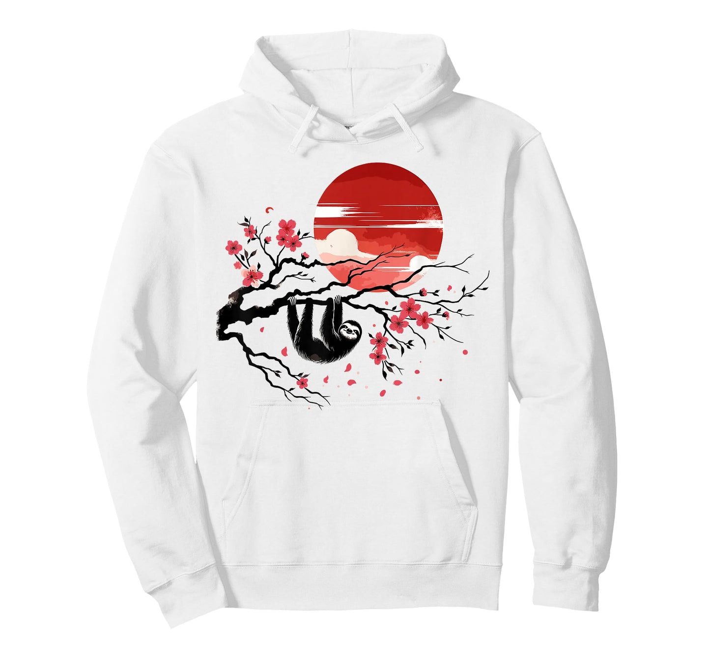 Kawaii Anime Japanese Art Sakura Men Women Kids Funny Sloth T-Shirt