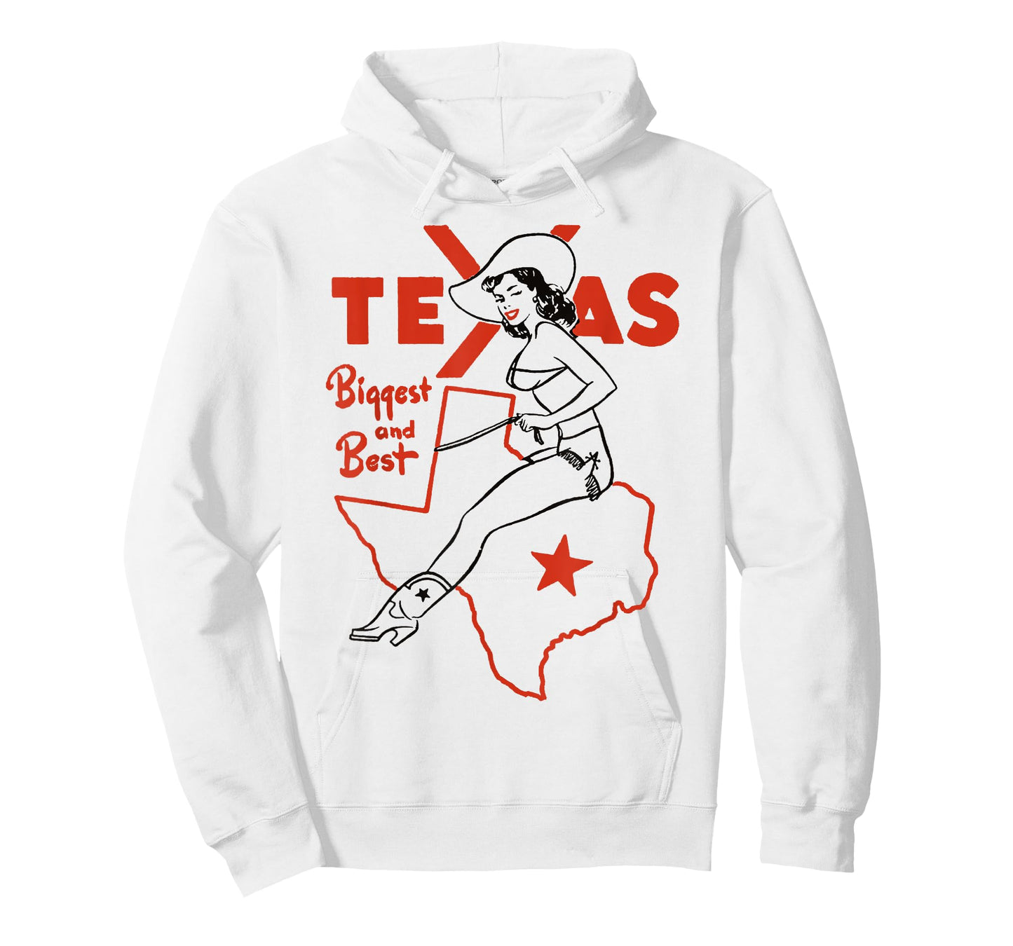 Vintage Rodeo Texas Pride Boots & Bikini Pin-Up Cowgirl T-Shirt