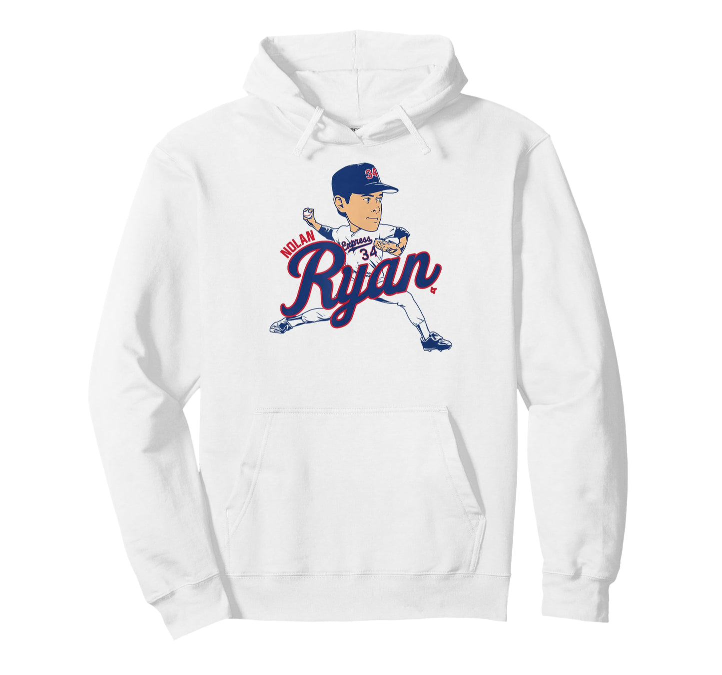 Nolan Ryan - Caricature - Texas Baseball T-Shirt