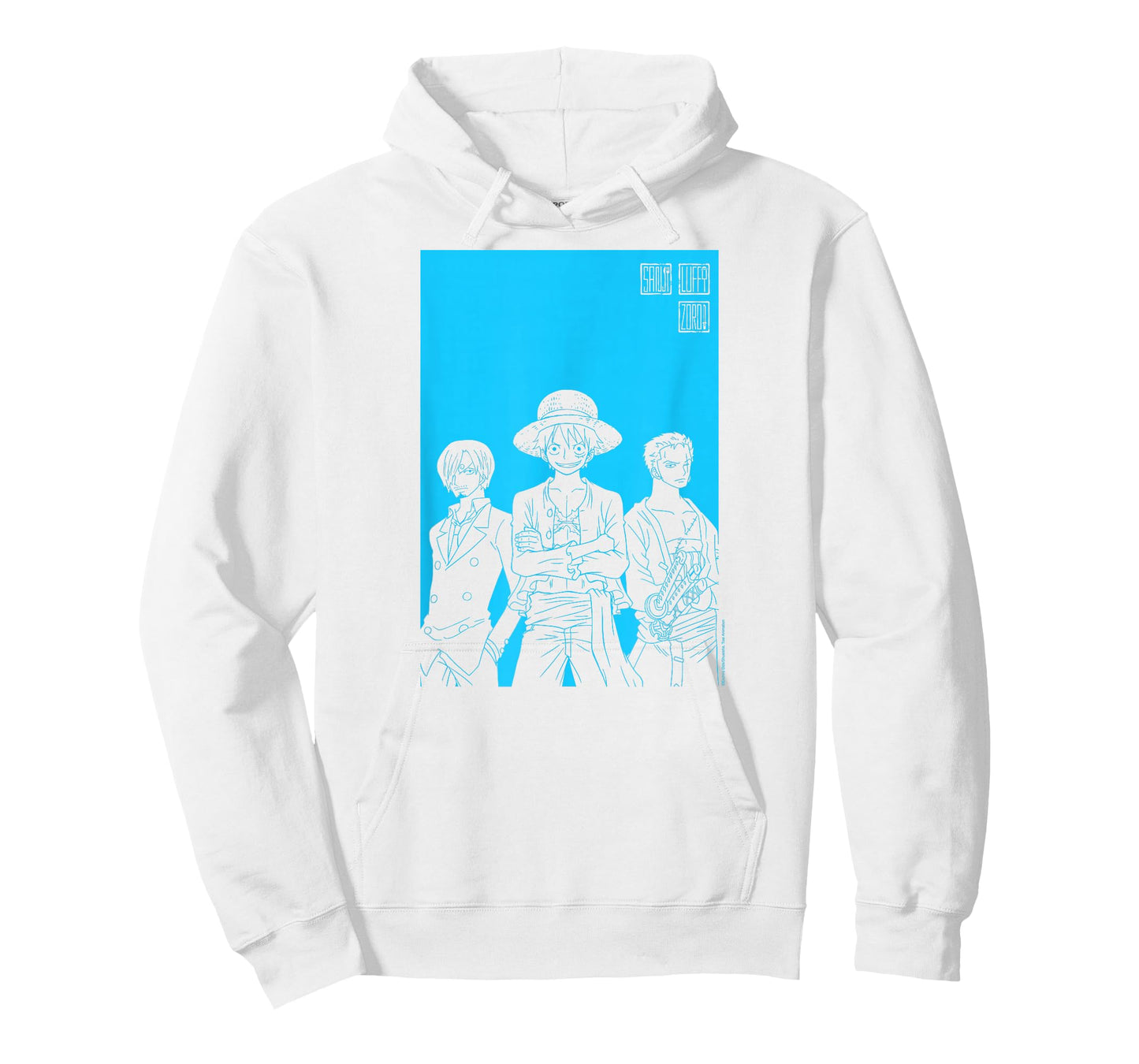 One Piece Anime Character Silhouettes Luffy, Sanji, and Zoro T-Shirt