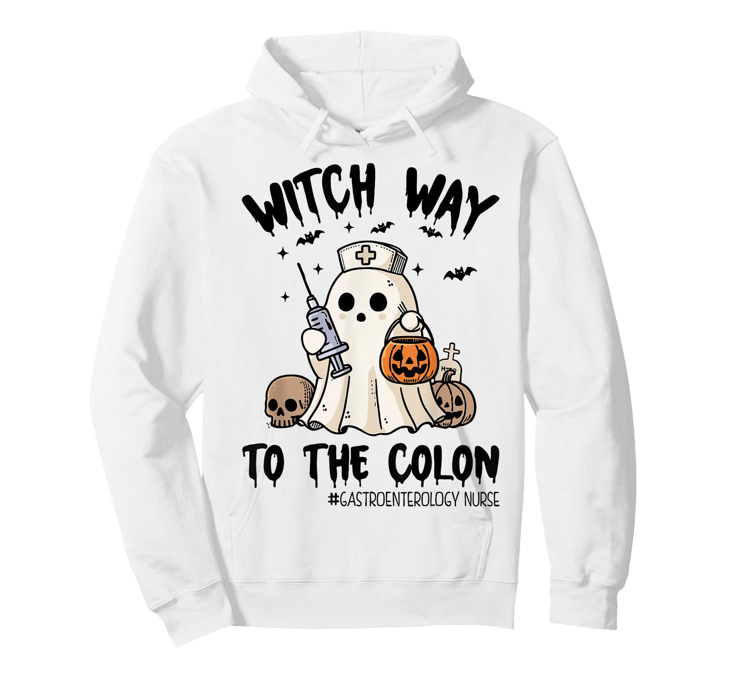 Gastroenterology Nurse Halloween Endo Nurse Ghost Endoscopy T-Shirt