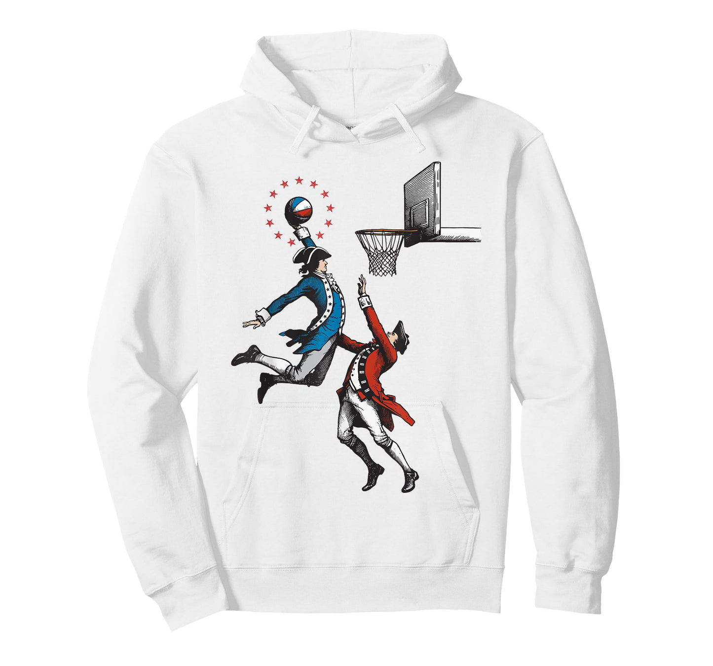 Funny 4th of July - Patriotic Slam Dunk - Vintage Basketball T-Shirt