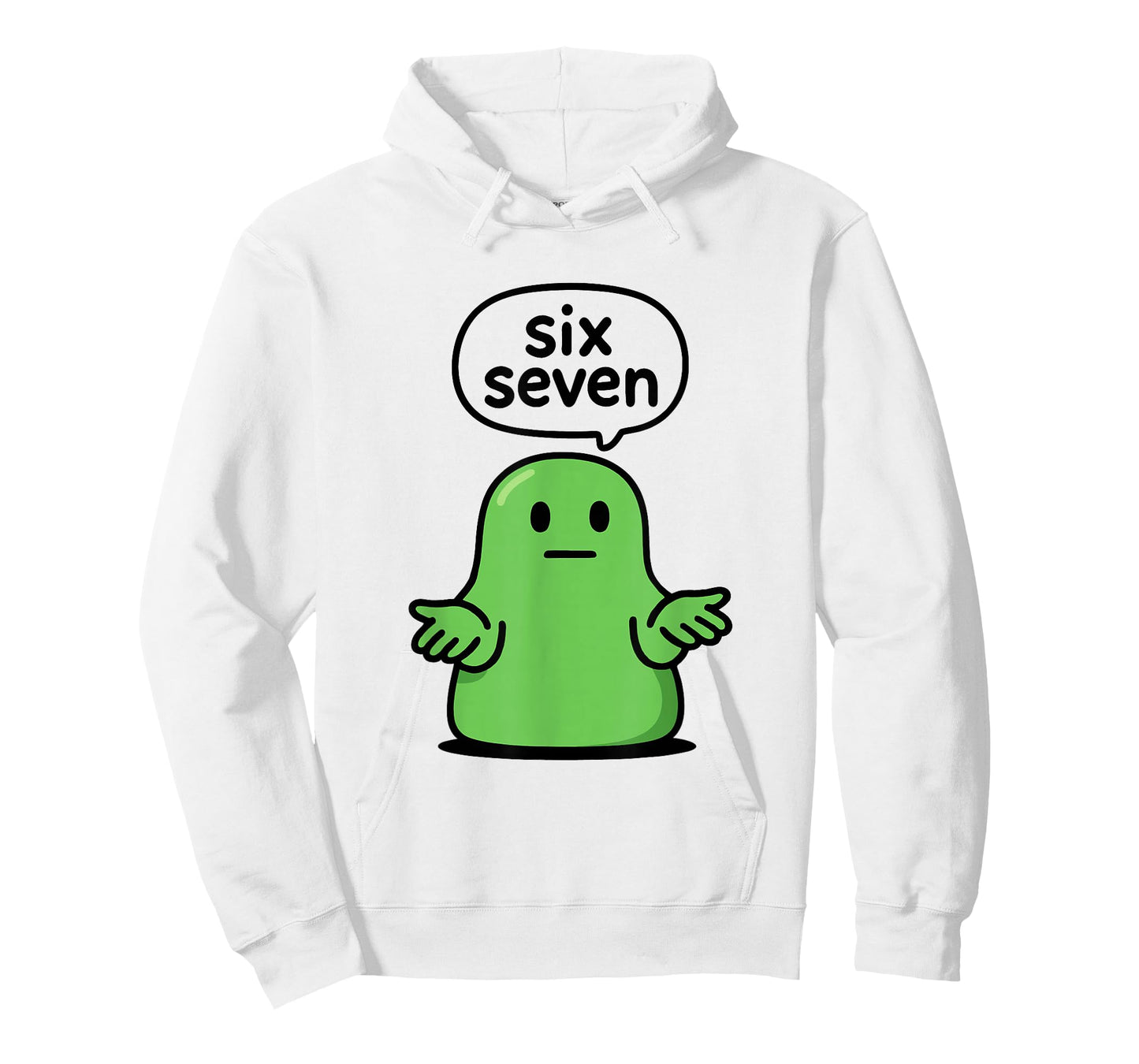 67 Six Seven 6-7 Green Blob Slime - Funny Kids Brainrot Meme T-Shirt