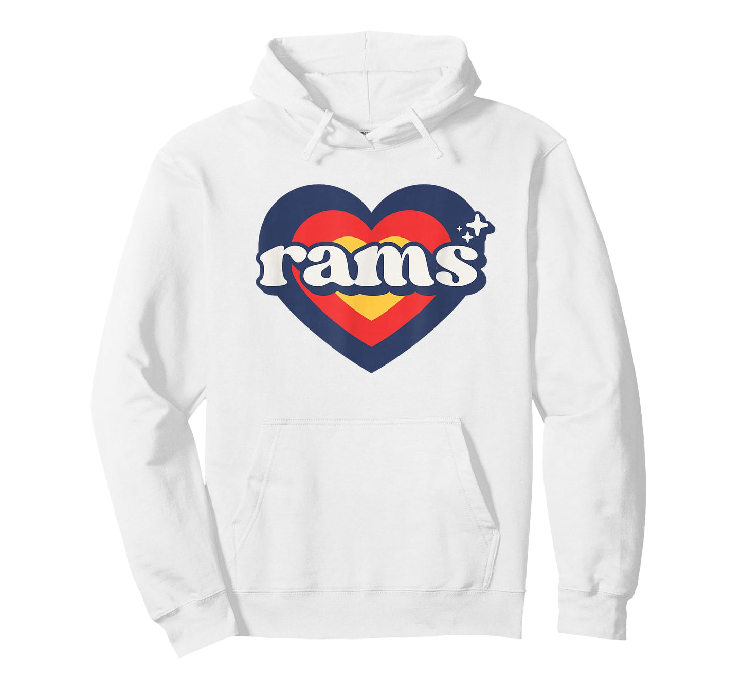 Vintage Rams High School Go Rams Pride Heart T-Shirt