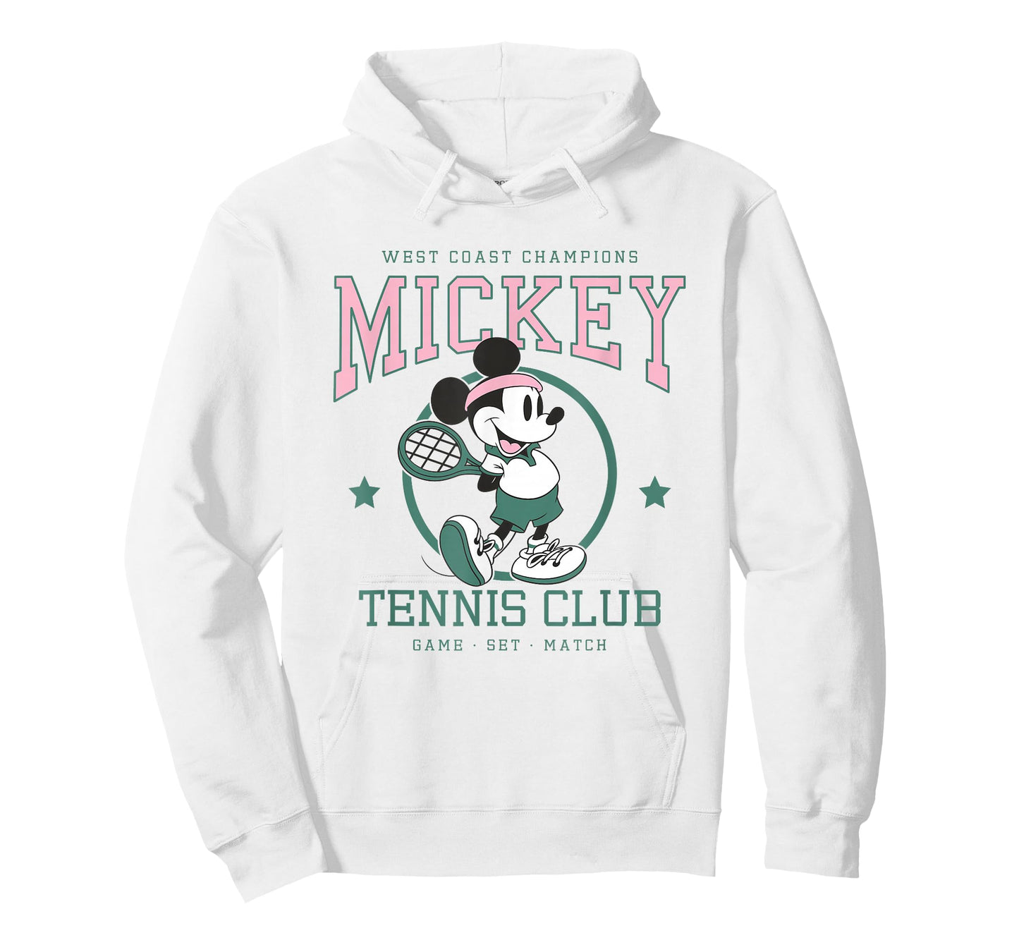 Disney Mickey And Friends Retro Tennis Club Game Set Match T-Shirt