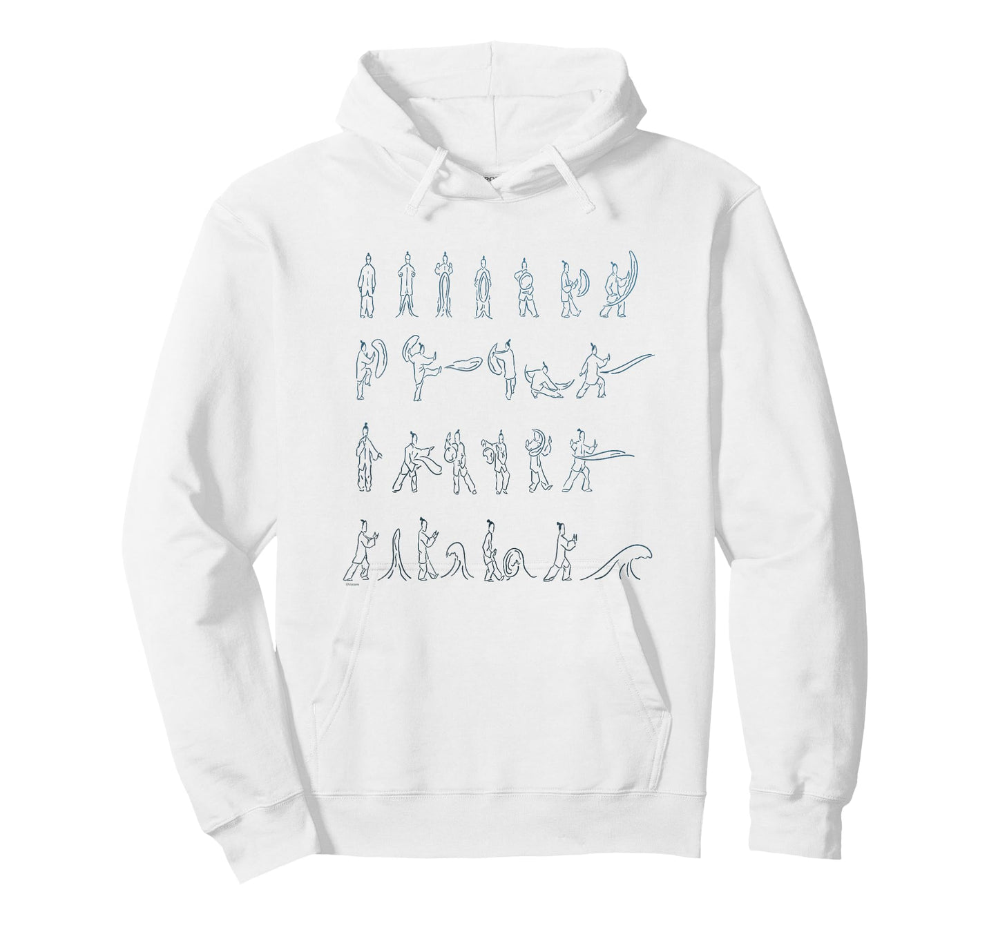Avatar: The Last Airbender Waterbending Scroll Postures T-Shirt