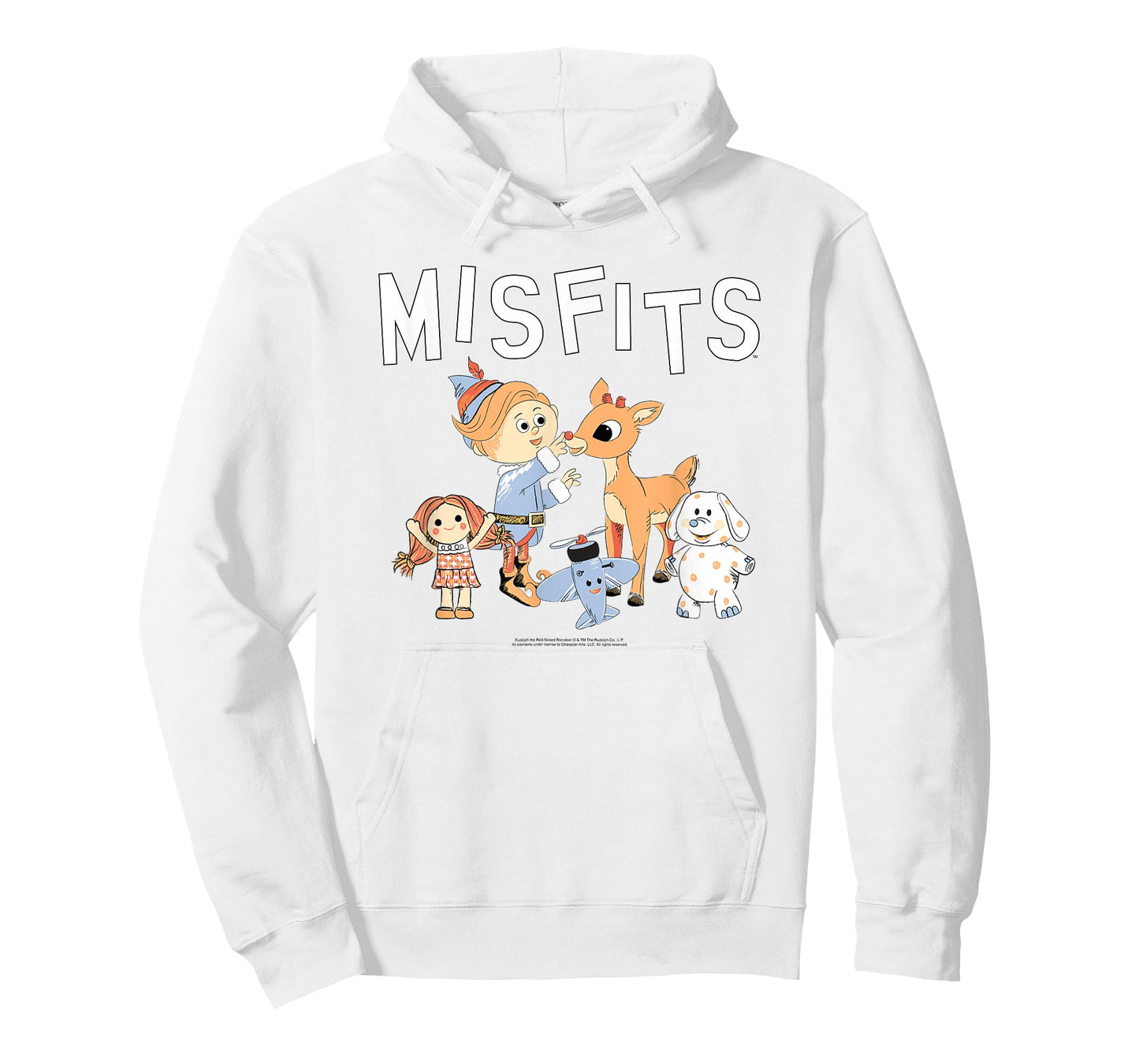 Rudolph Misfit Toys Illustration Vintage Christmas Cartoon T-Shirt