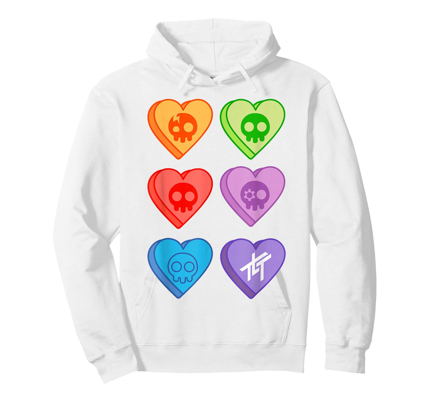 The Living Tombstone – Candy Hearts Pink T-Shirt