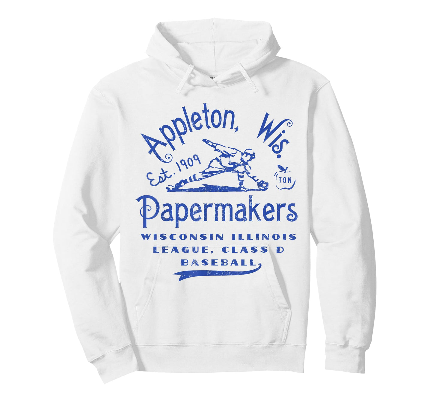 Appleton Papermakers Wisconsin Vintage Defunct Baseball T-Shirt