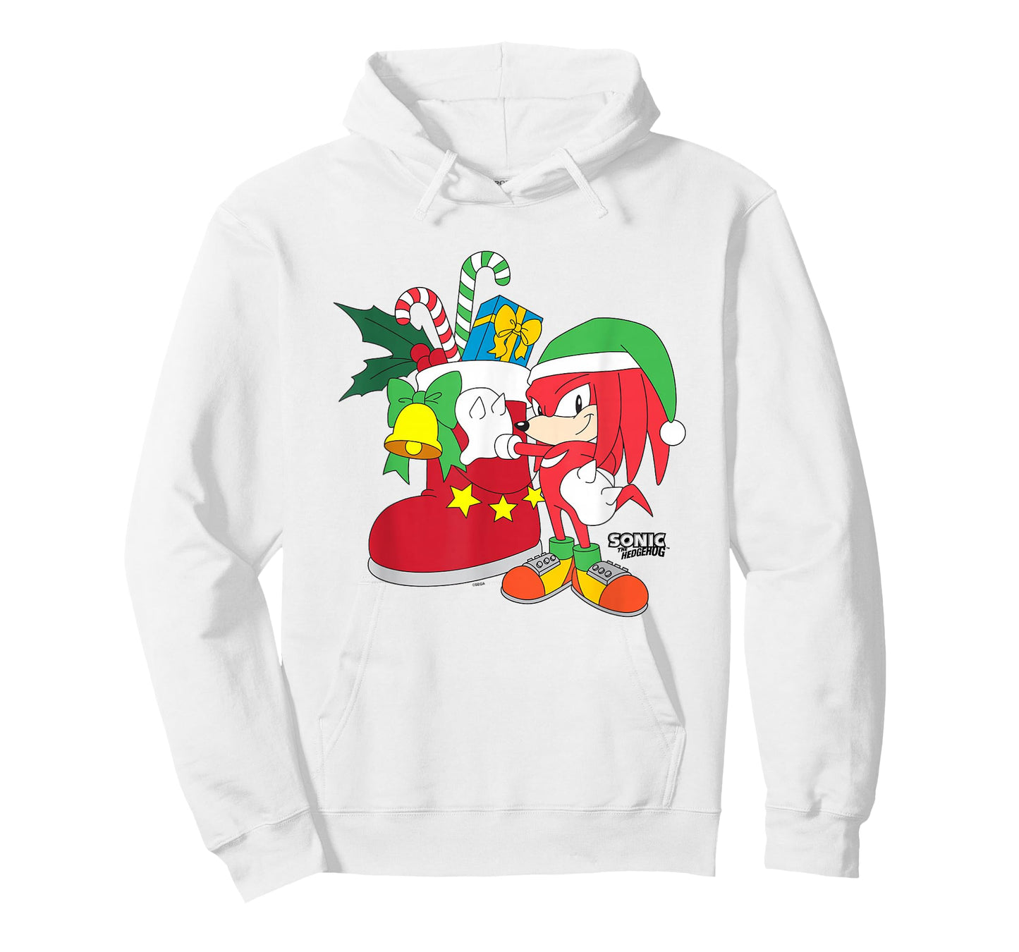 Sonic The Hedgehog Christmas Knuckles The Echidna Presents T-Shirt