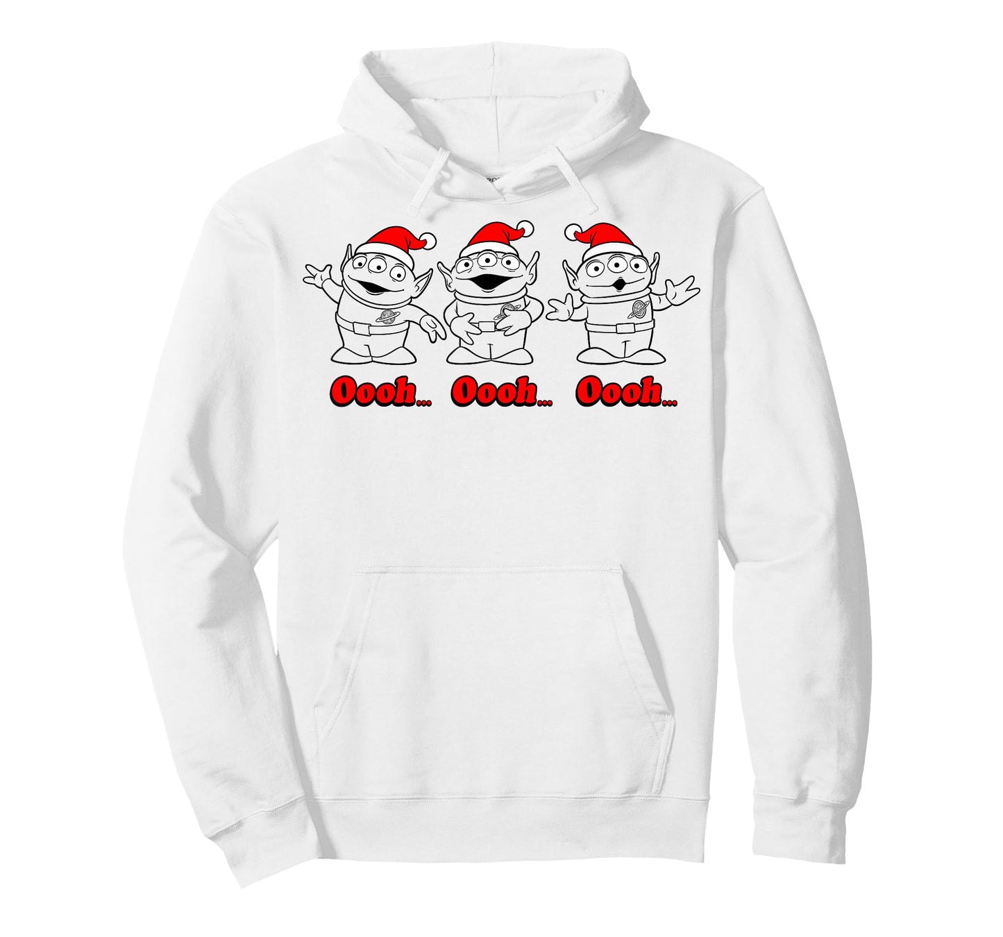 Disney Pixar Toy Story Christmas Aliens Santa Line Art Trio T-Shirt