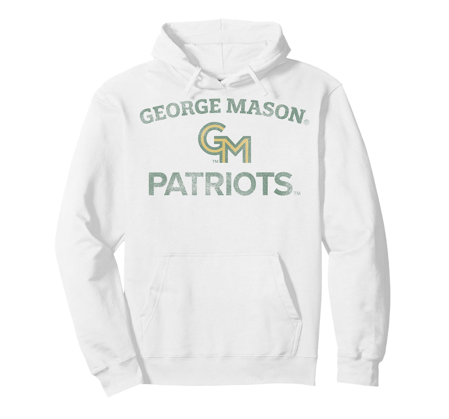 George Mason Patriots Vintage Worn Gray Officially Licensed T-Shirt