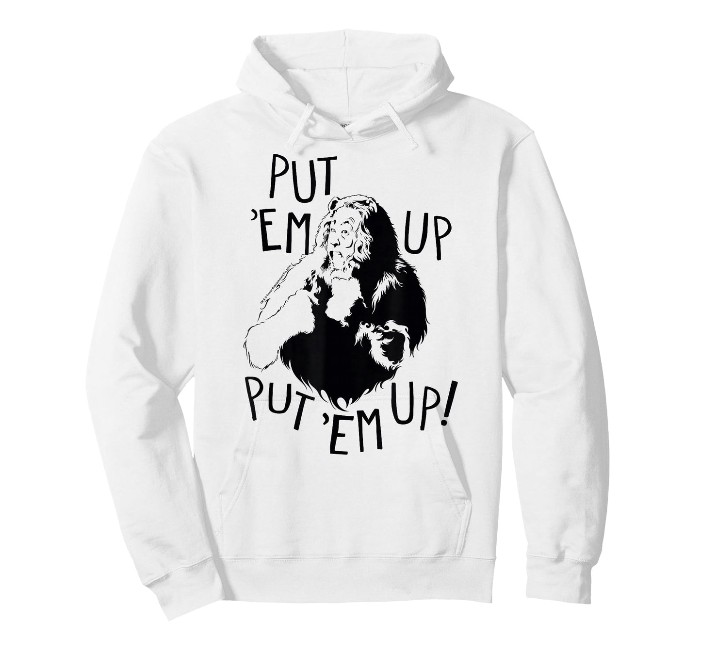 Wizard of Oz Cowardly Lion Put Em Up Fight Pose Retro Movie T-Shirt