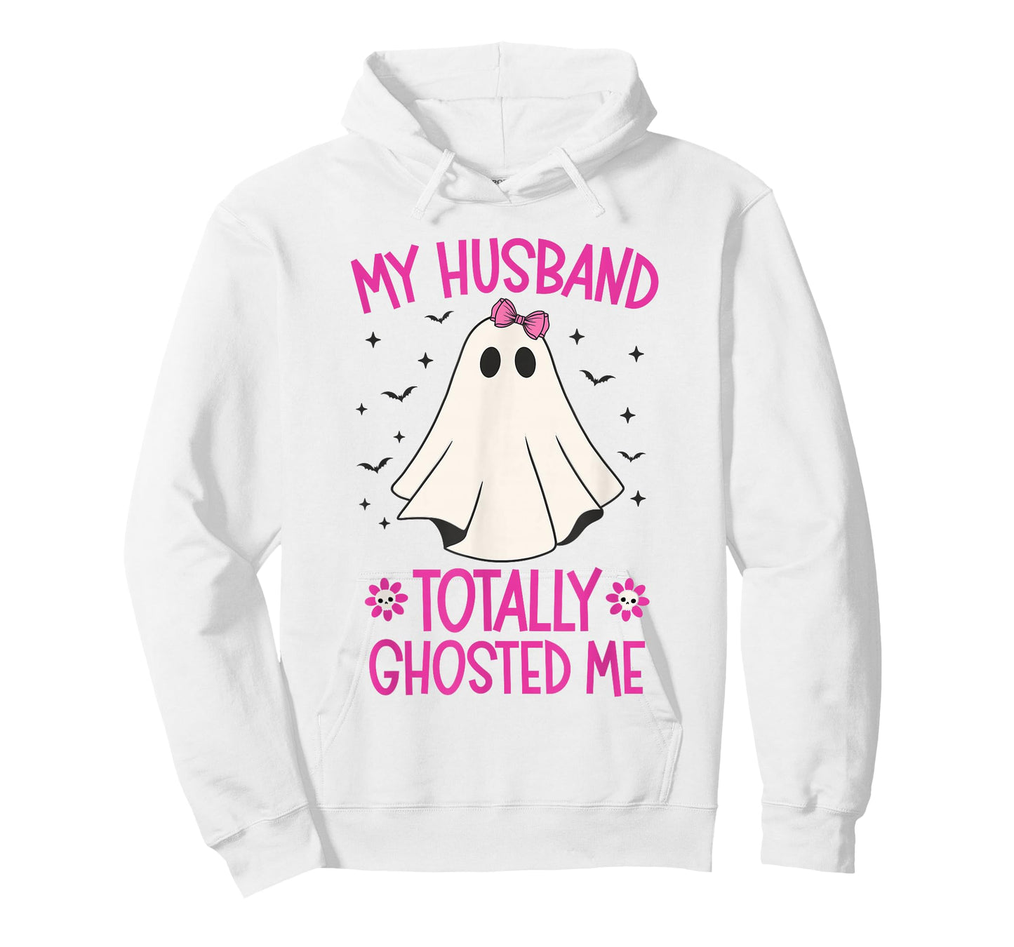 My Husband Totally Ghosted Me Funny Halloween Couple Ghost T-Shirt
