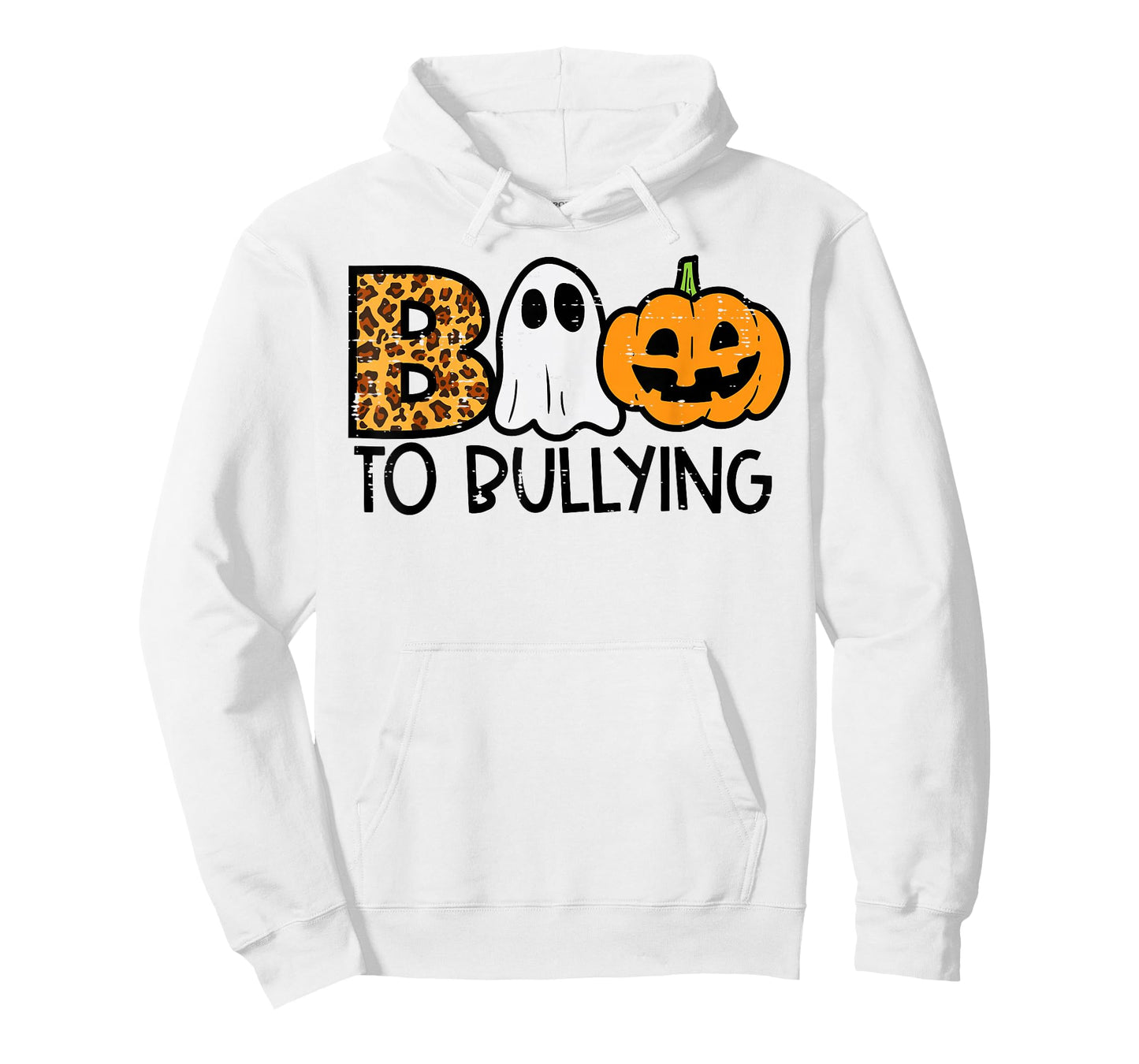 Boo To Bullying Ghost Pumpkin Orange Anti Bully Unity Day T-Shirt