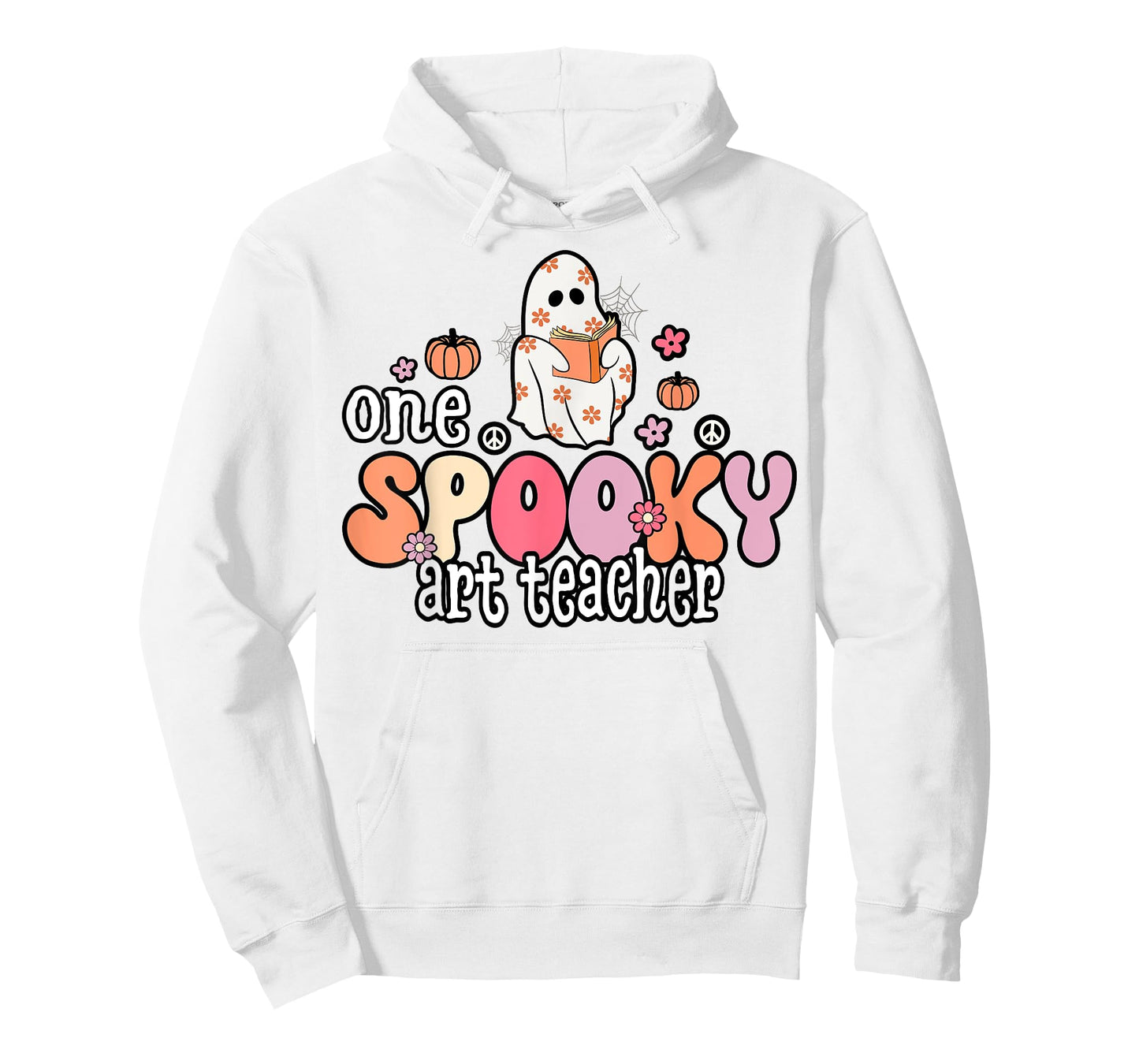 One Spooky Art Teacher Halloween Ghost Costume Retro Teacher Men Women T-Shirt