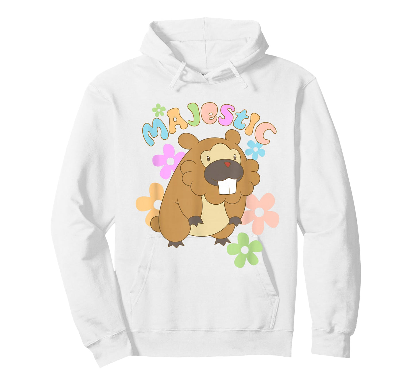Pokémon Majestic Bidoof Floral Portrait T-Shirt