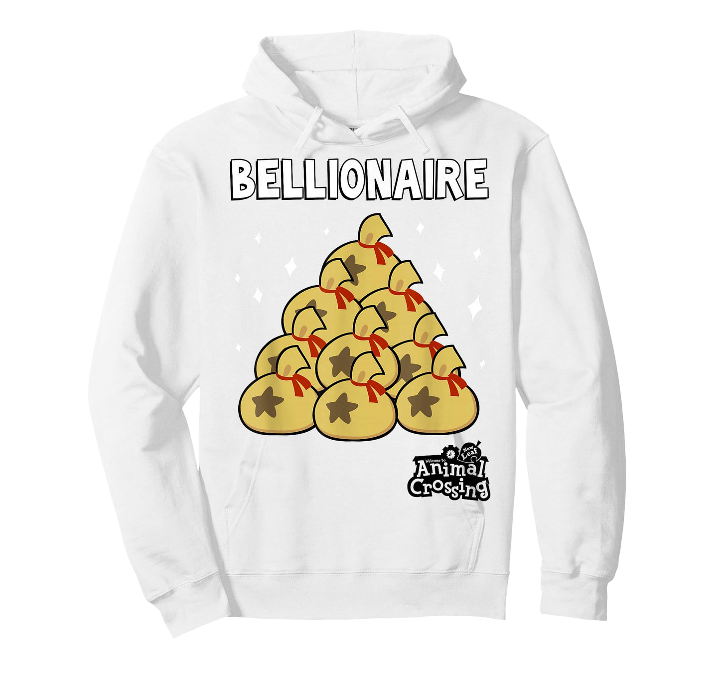 Animal Crossing New Leaf Bellionaire T-Shirt, Grey, Small
