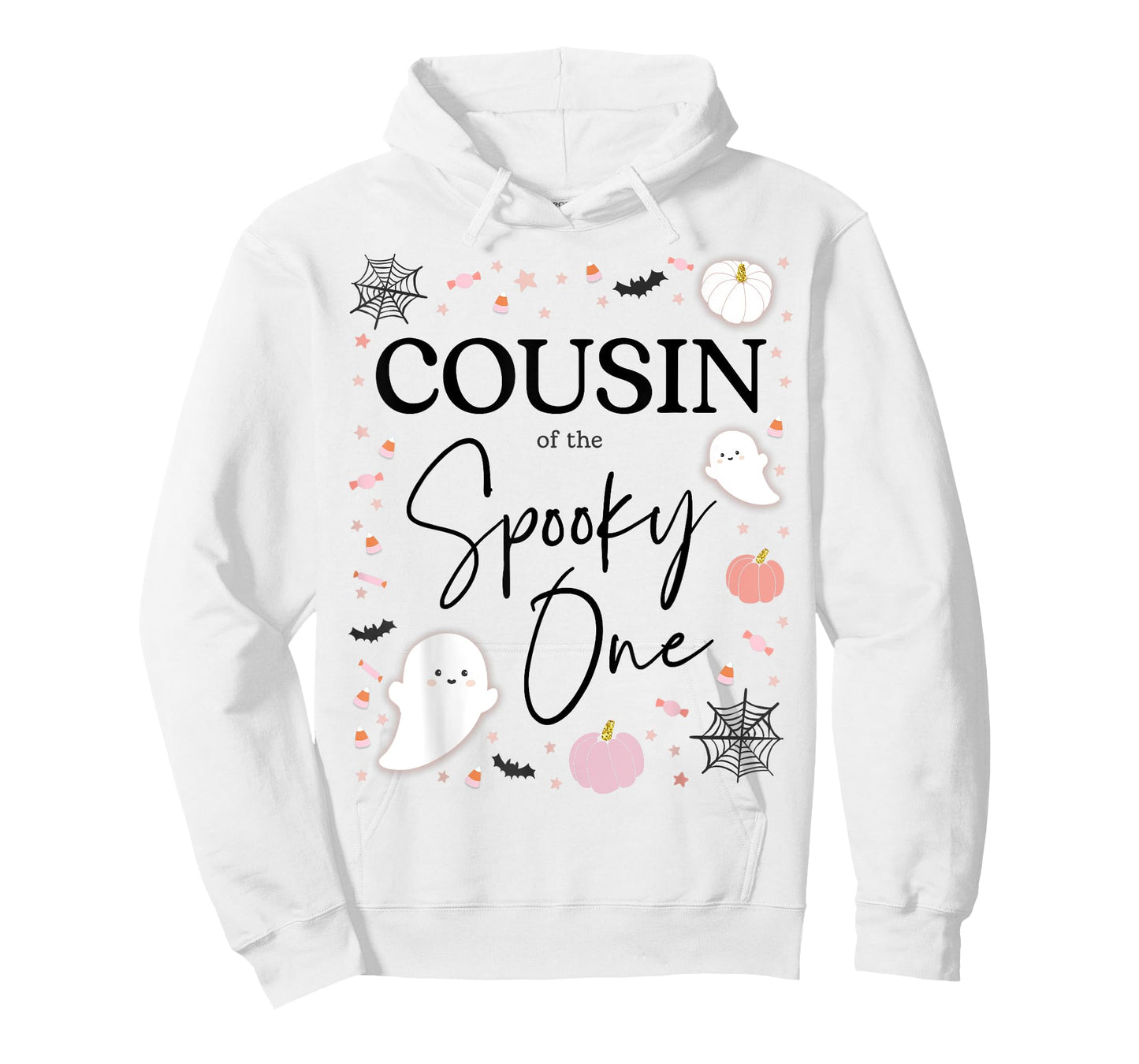 Cousin of the Spooky One Girl First Birthday Pink Halloween T-Shirt