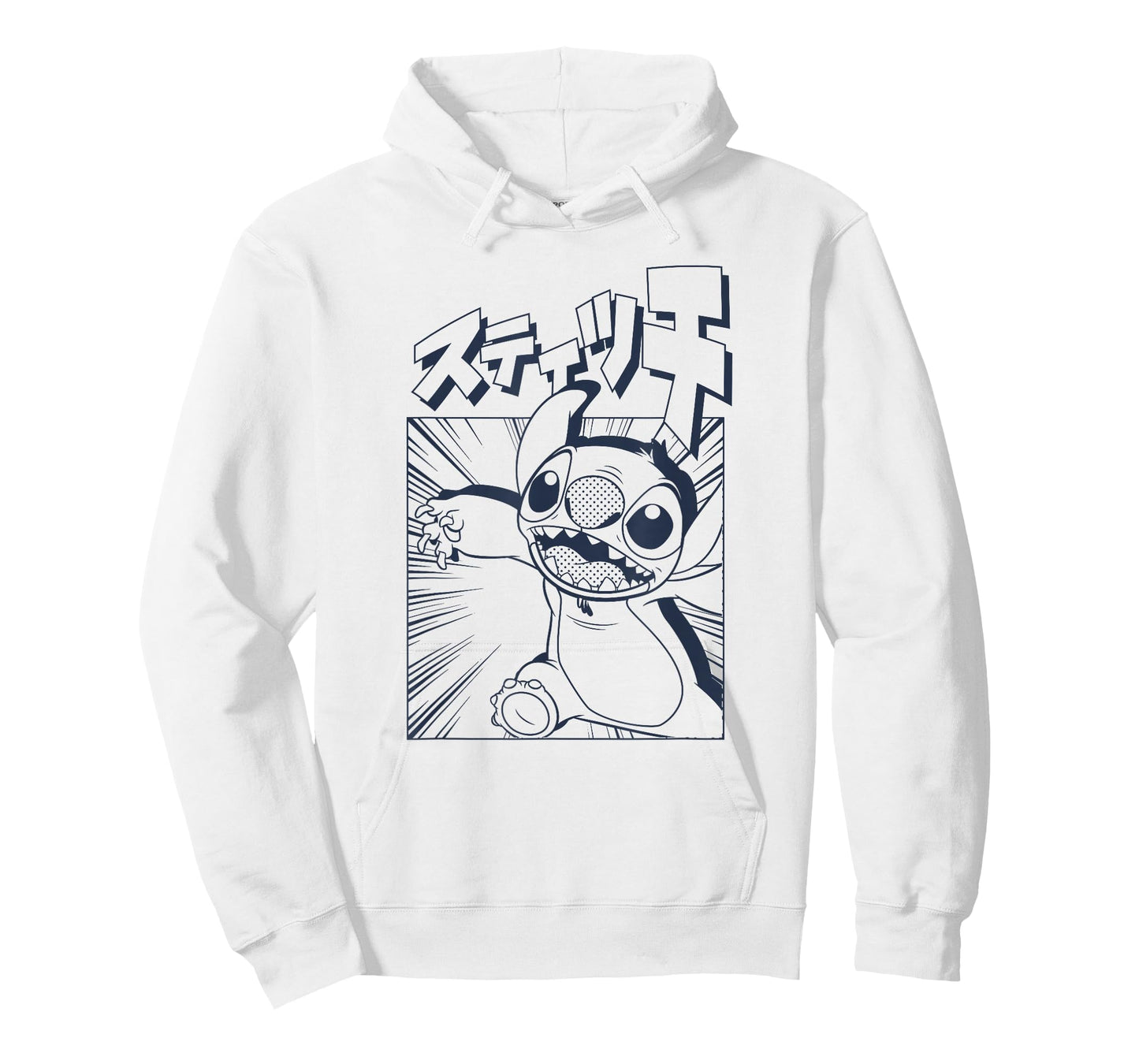 Disney Lilo & Stitch Manga Katakana Japanese Panel Portrait T-Shirt