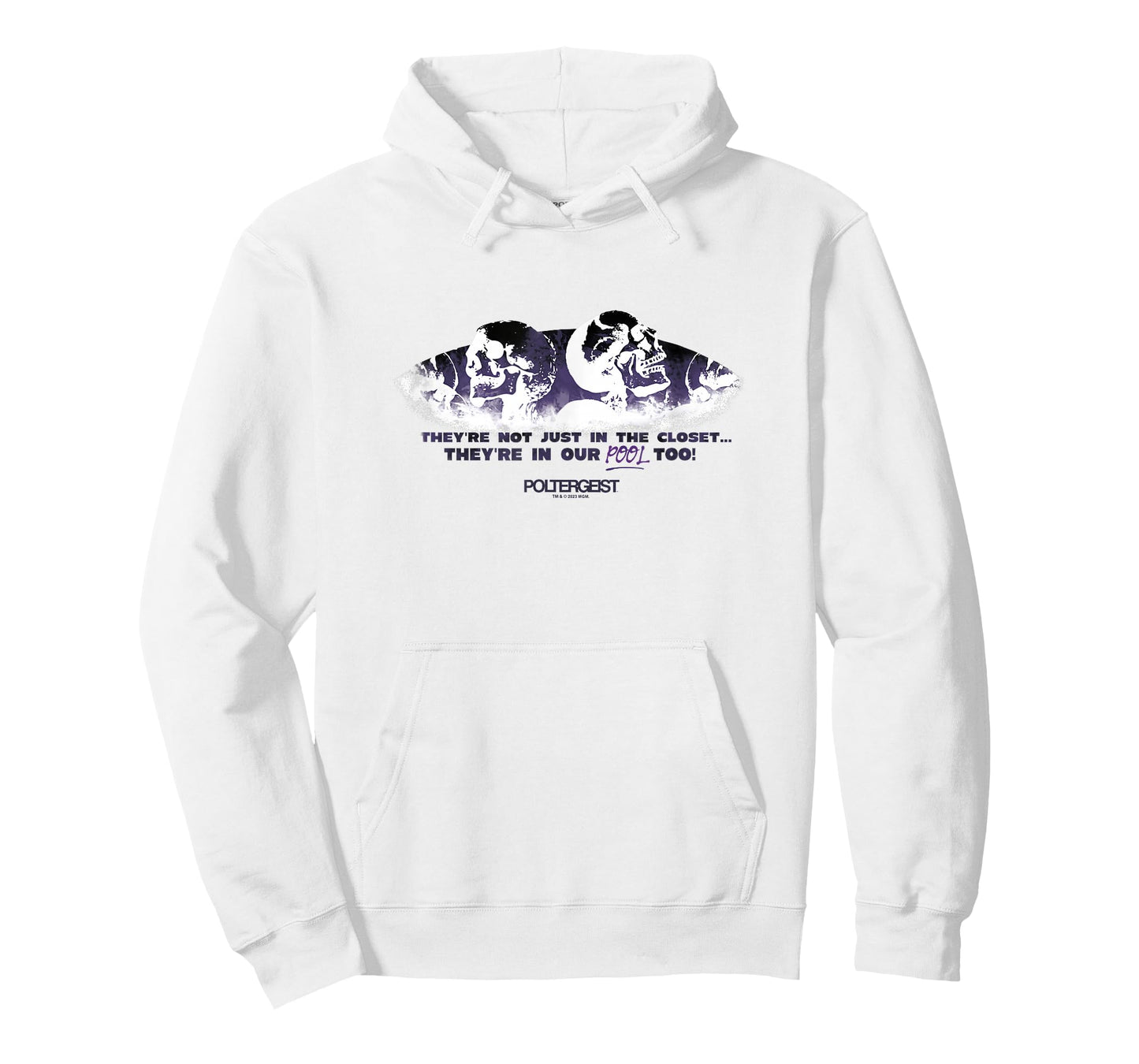 Poltergeist They're In Our Pool Too! Vintage Skeletons Logo T-Shirt