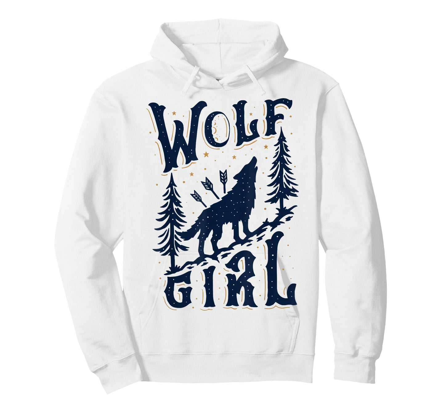 Wolf Girl Who Loves Wolves Funny Animal Lovers Gifts Women T-Shirt