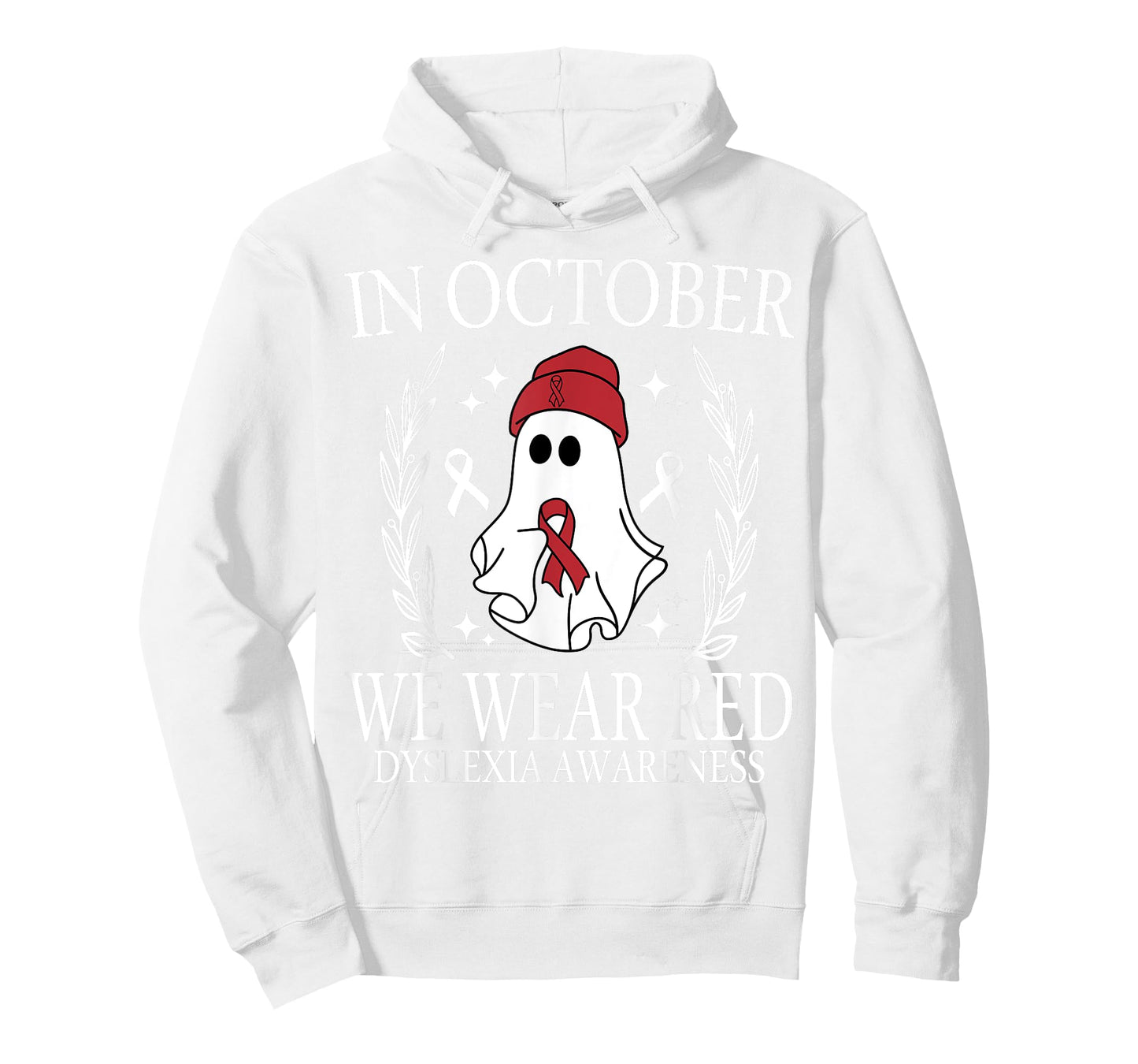 In October We Wear Red Dyslexia Awareness Student Teacher T-Shirt