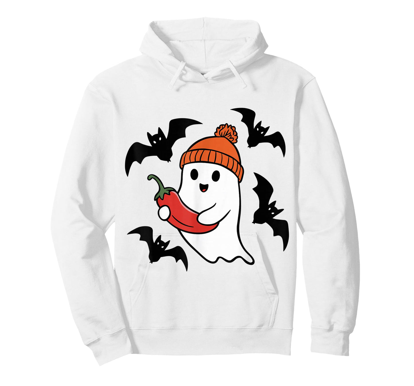 Cute Ghost Pepper Lovers Spooky Halloween Costume T-Shirt