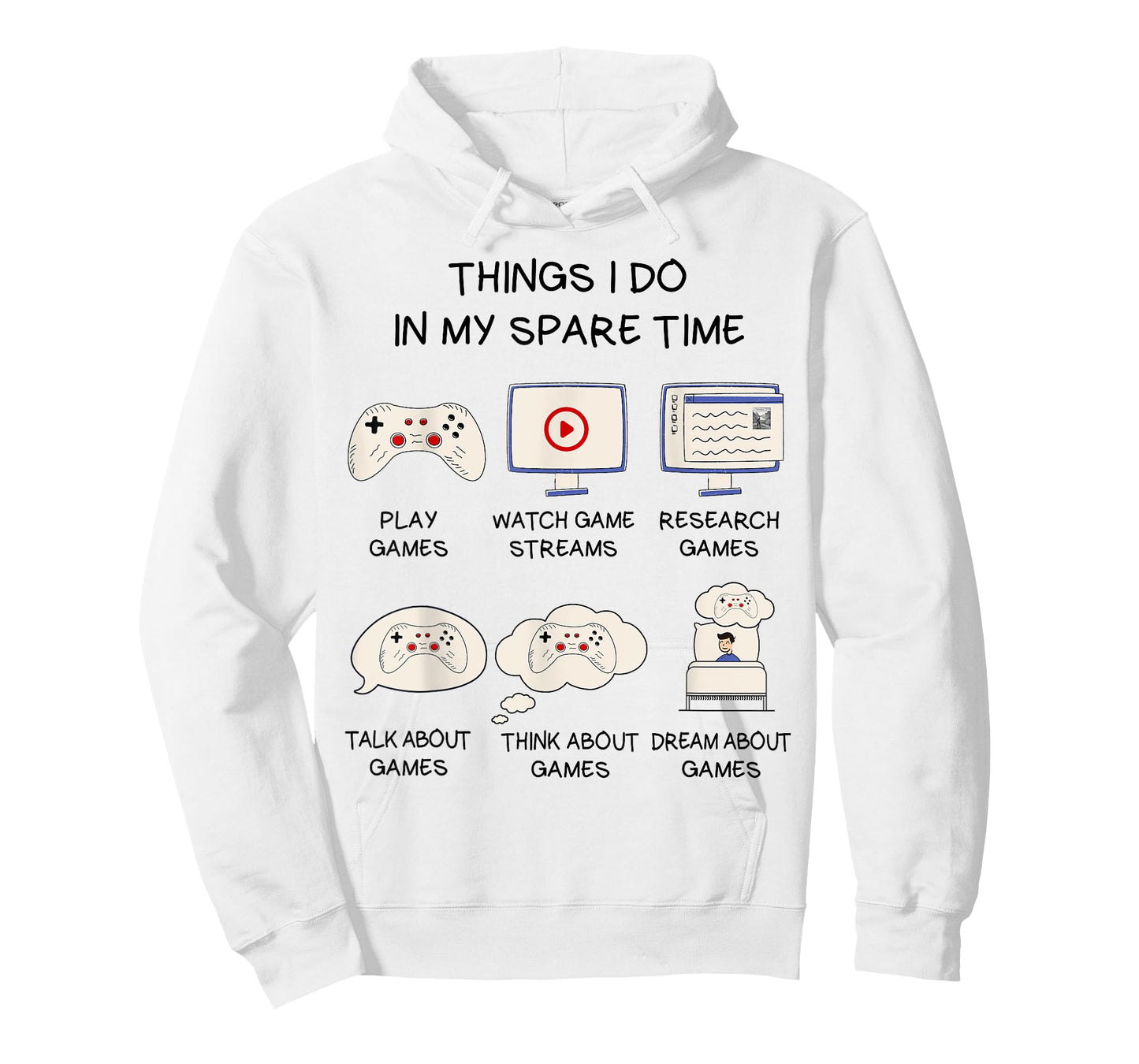 Funny Gaming Shirt For Teen Boys Men In My Spare Time Gamer T-Shirt